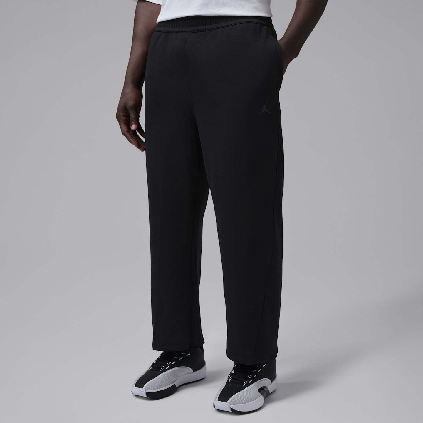 Мужские брюки Jordan Sport Hoop Fleece Dri-FIT, цвет: Чёрный — фото 1