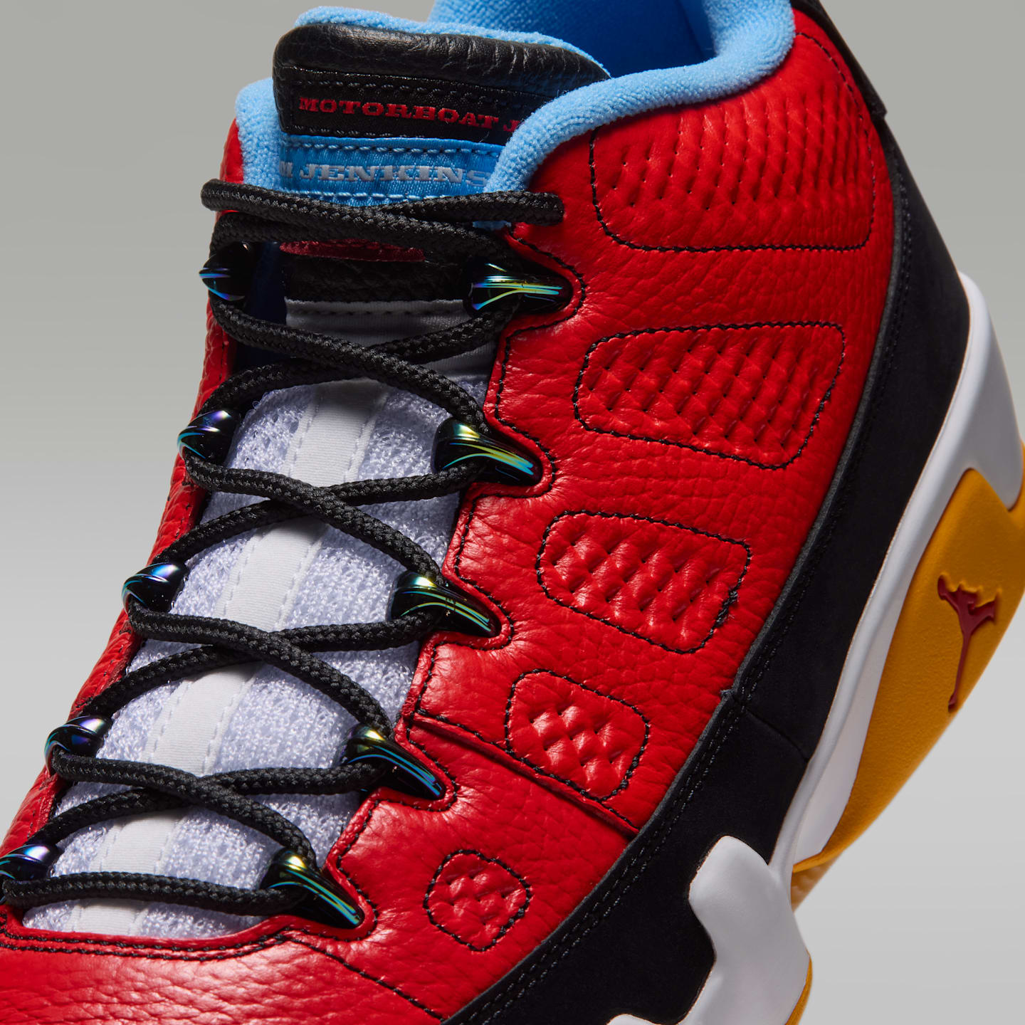 Мужские кроссовки Air Jordan 9 Retro Low, цвет: Чёрный / Королевский синий — фото 7