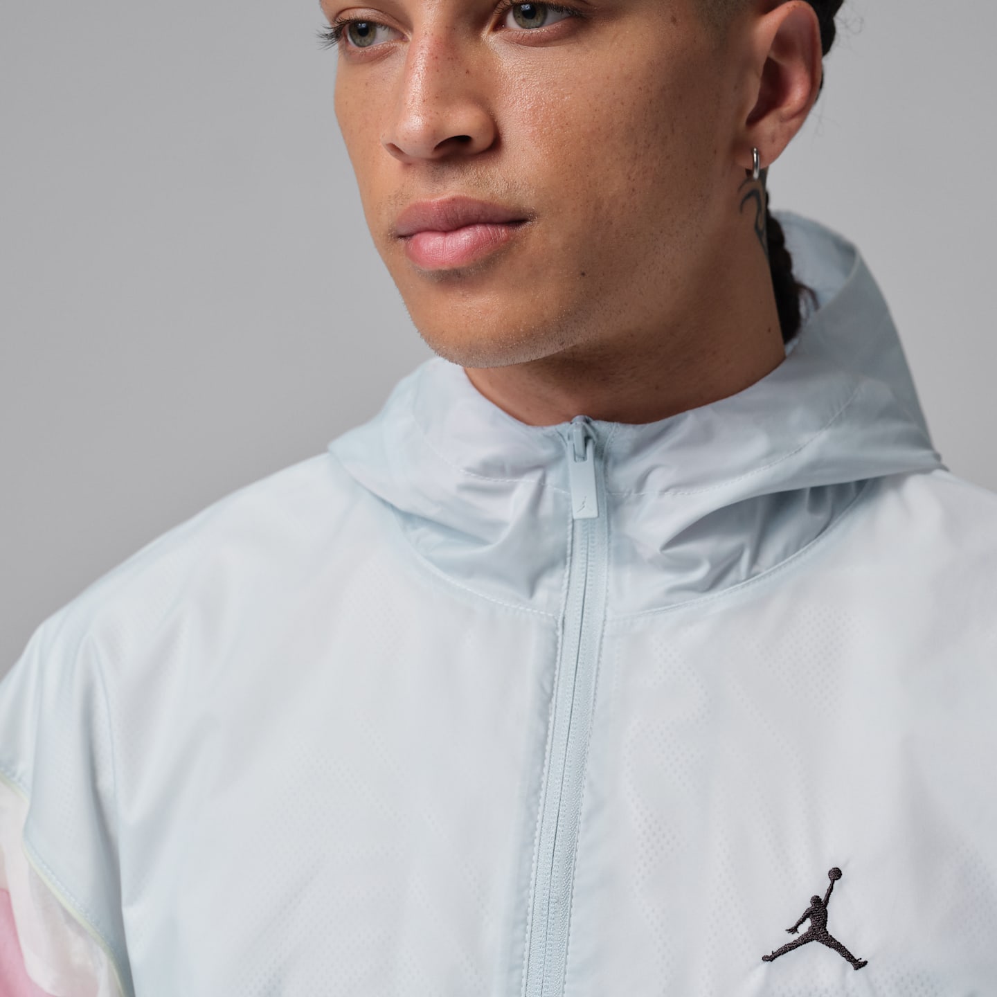 Мужская куртка Jordan Brooklyn Draft с капюшоном, цвет: Нефритовый / Чёрный — фото 3