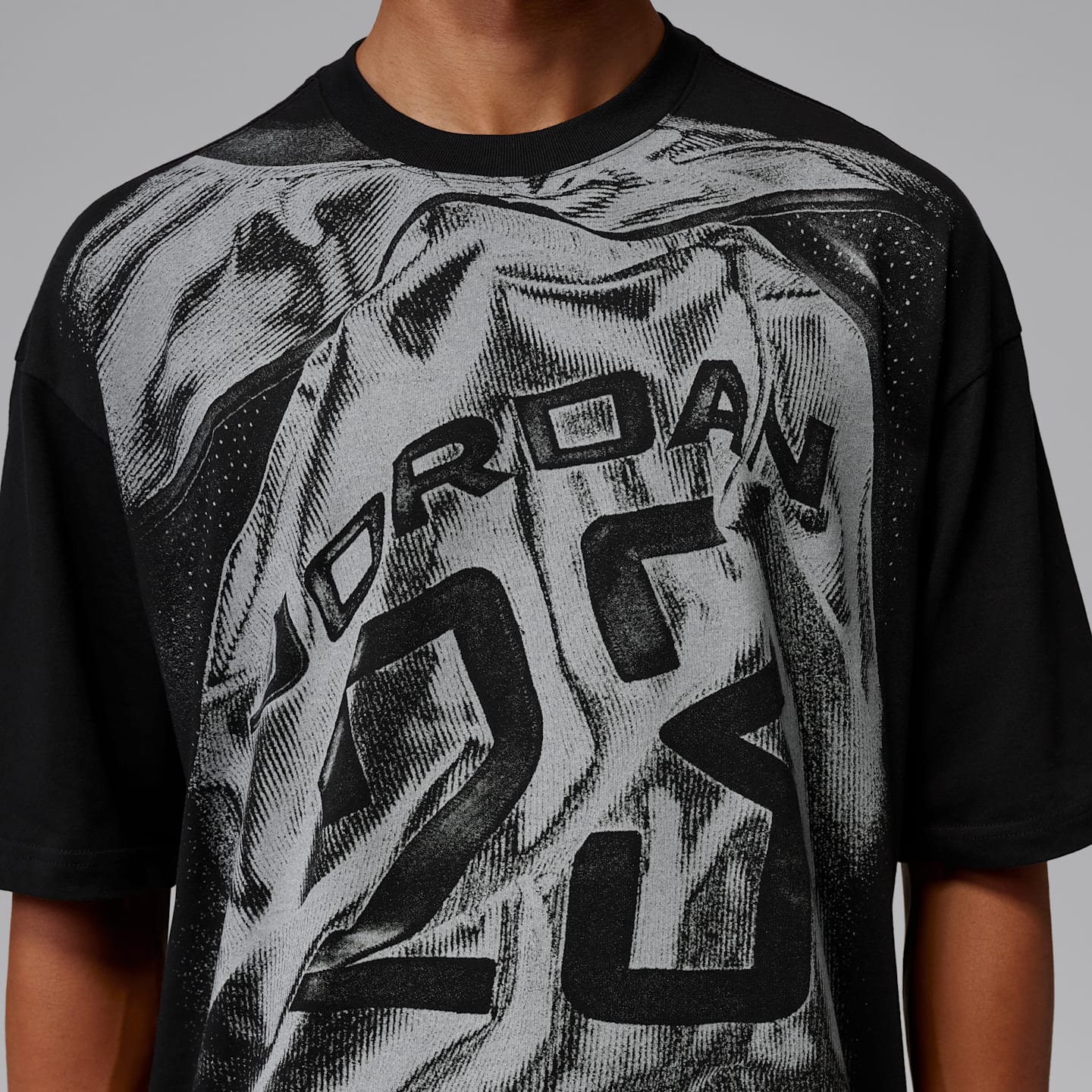 Мужская футболка Jordan Sport Dri-FIT, цвет: Чёрный / Белый, вариант 1 — фото 4