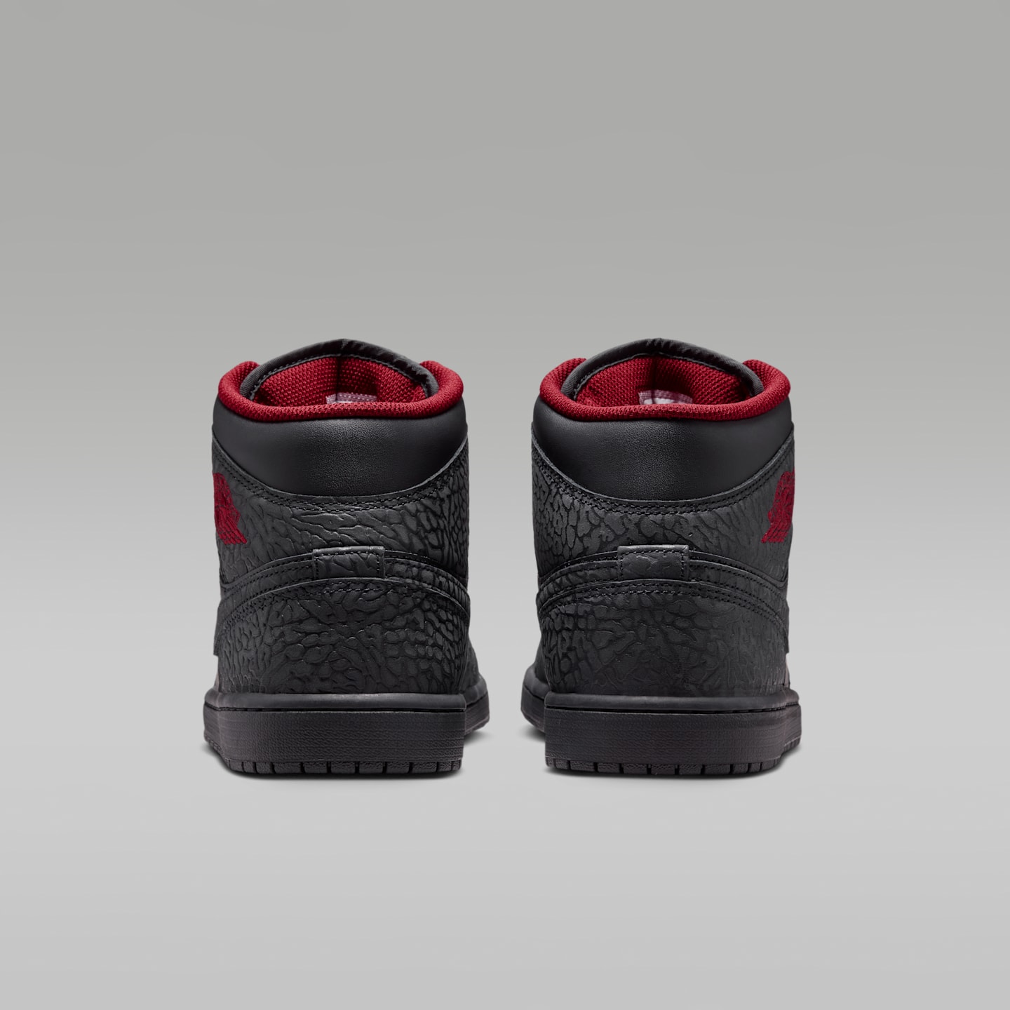 Мужские кроссовки Air Jordan 1 Mid SE, цвет: Чёрный / Красный — фото 6