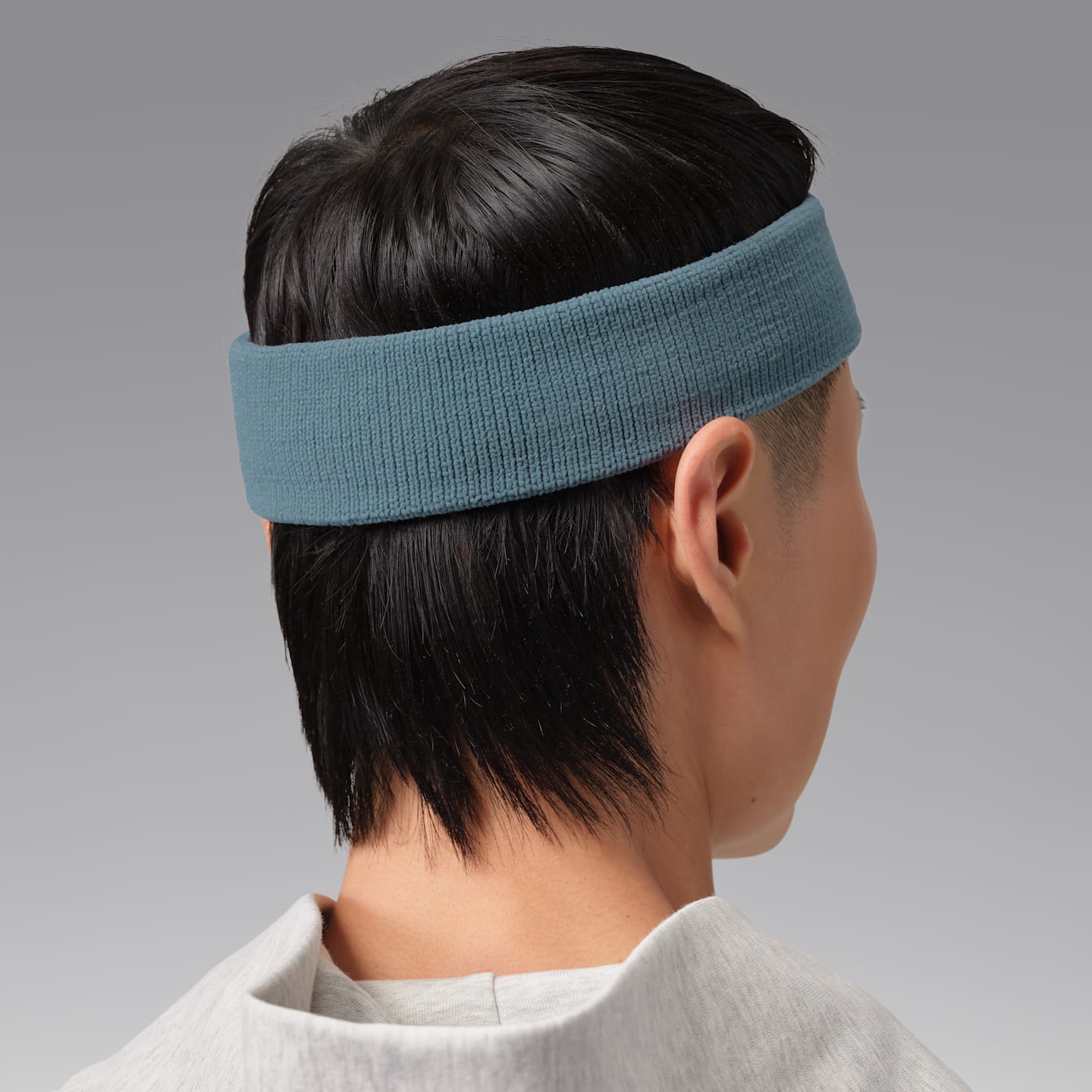 Мужские аксессуары для волос Jordan Dri-FIT Jumpman Headband, цвет: Пепельный зелёный / Зелёный сияющий — фото 2