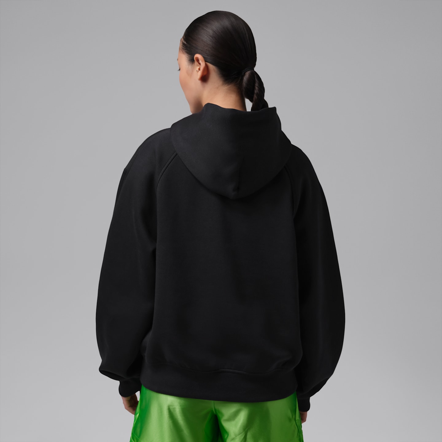 Женское худи Jordan Space Jam Fleece Pullover, цвет: Чёрный / Белый — фото 2