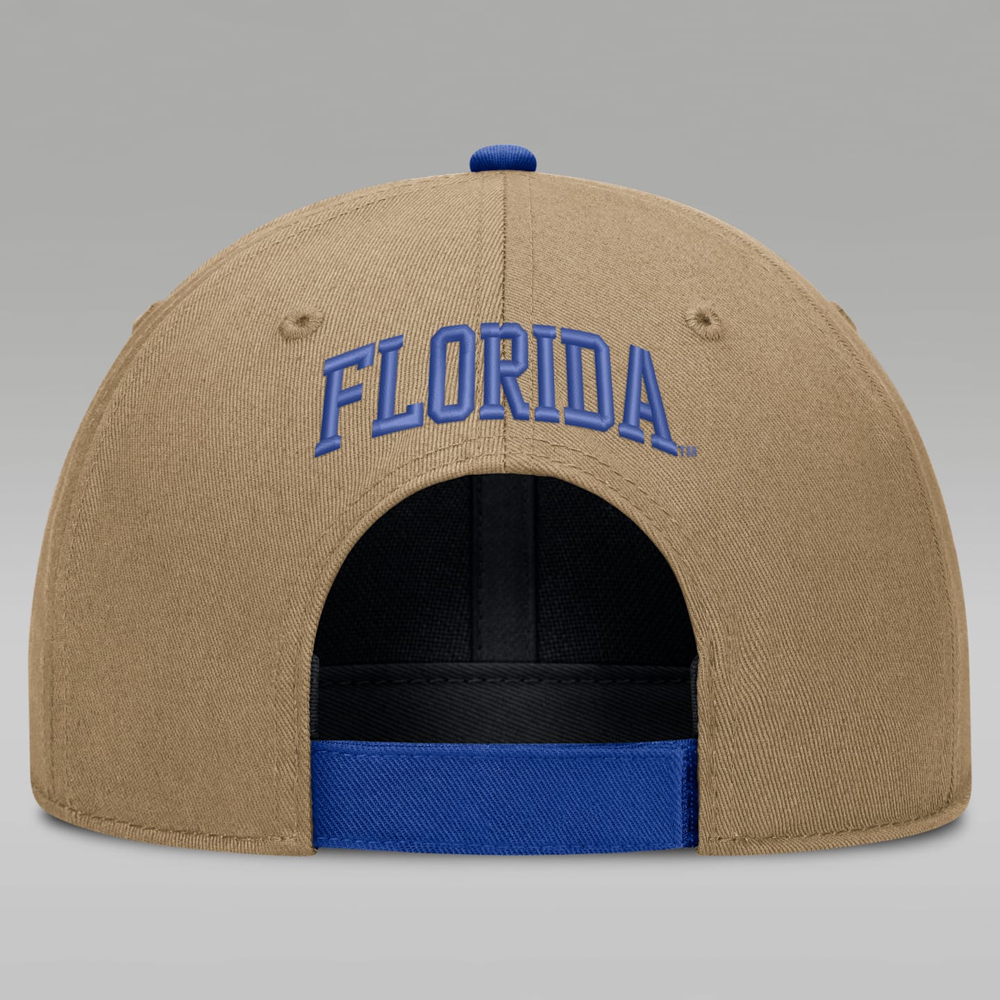 Мужская кепка-тракер Jordan Brand Florida Primetime Rise Dri-FIT, цвет: Бежевый / Королевский синий — фото 2
