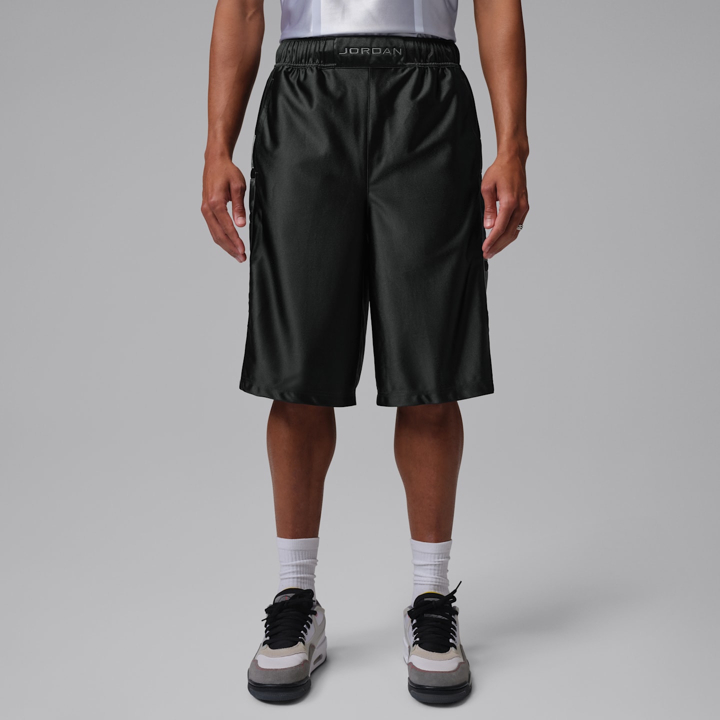 Мужские шорты Nike Paris Saint-Germain Cat Scratch, цвет: Серый / Светлый графитовый — фото 1