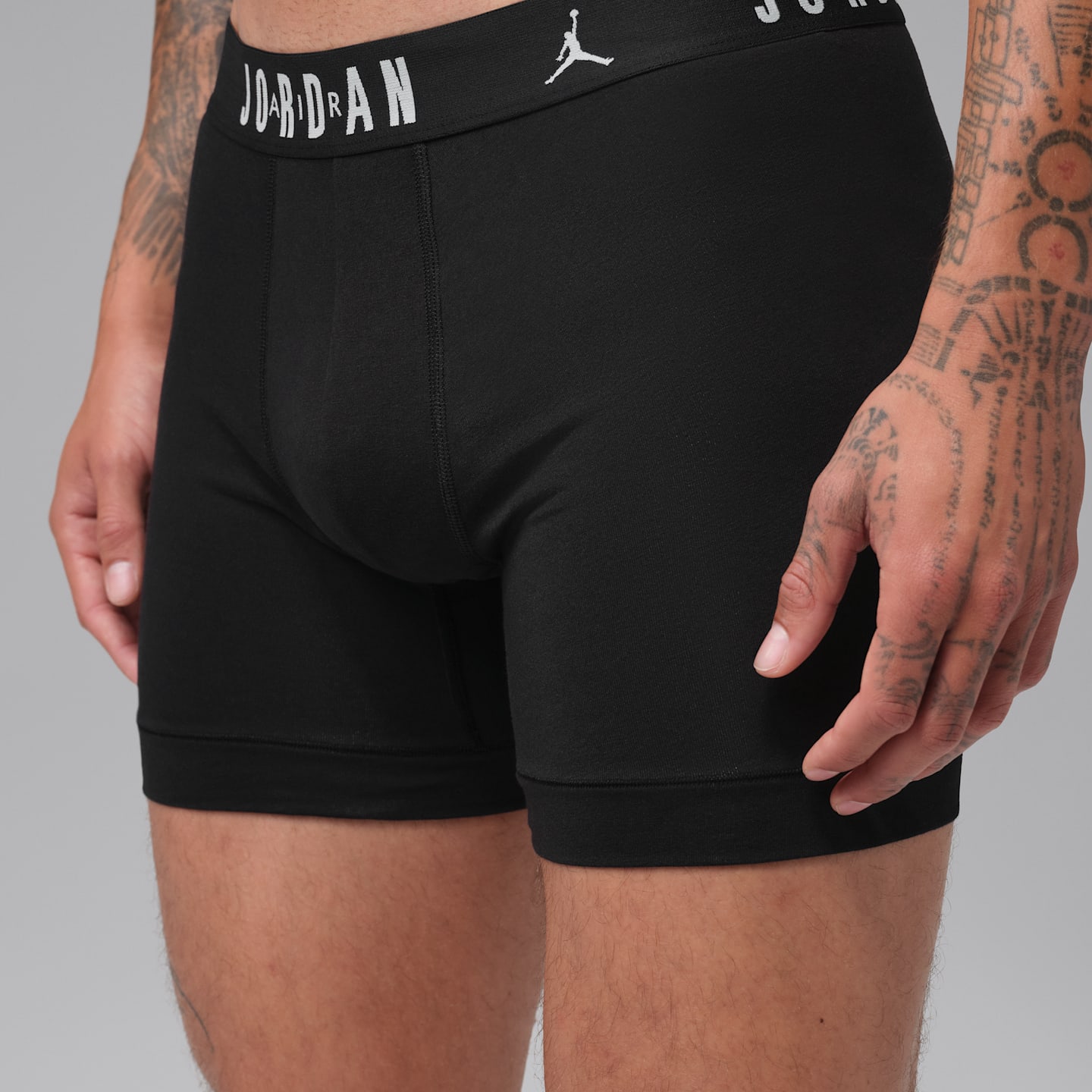 Трусы-боксеры Dri-FIT для мужчин, хлопок, 5 шт. — Jordan, цвет: Чёрный — фото 2