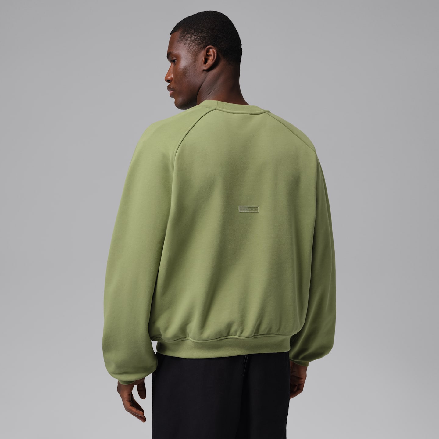 Мужская толстовка Jordan Flight Fleece Crew-Neck, цвет: Alligator — фото 2