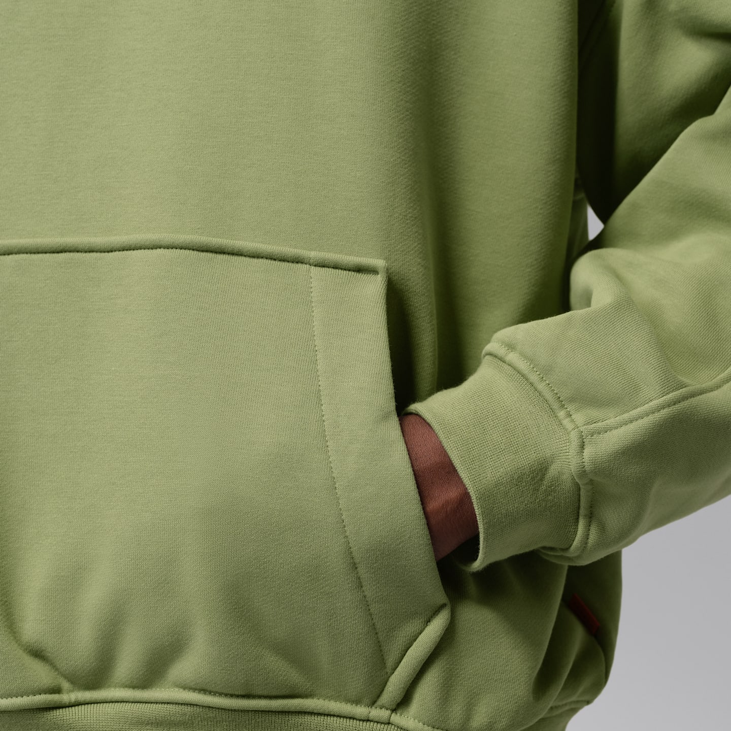Мужская толстовка Jordan Flight Fleece Crew-Neck, цвет: Alligator — фото 5