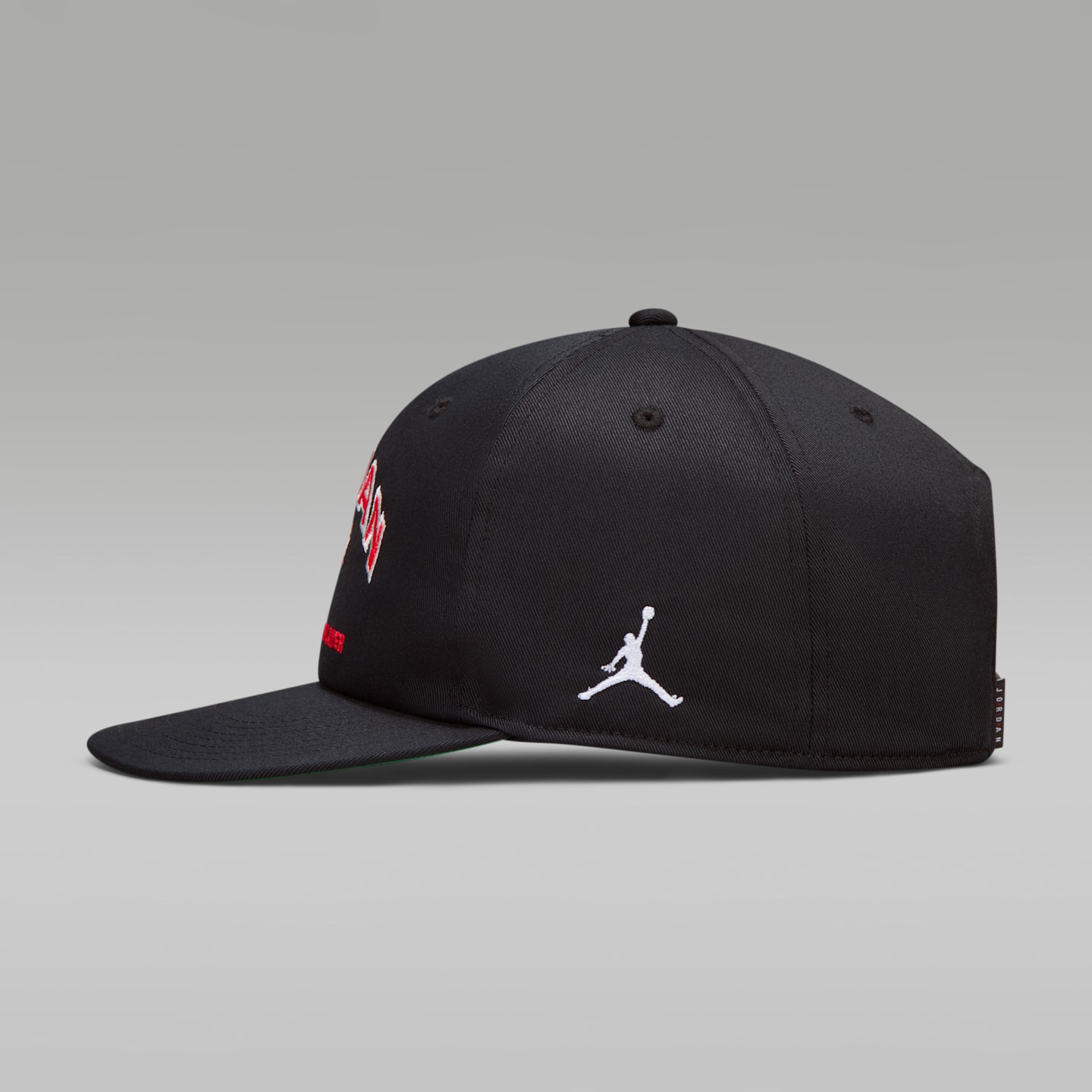 Кепка Jordan Pro Unstructured с прямым козырьком, цвет: Чёрный / Зелёный — фото 5
