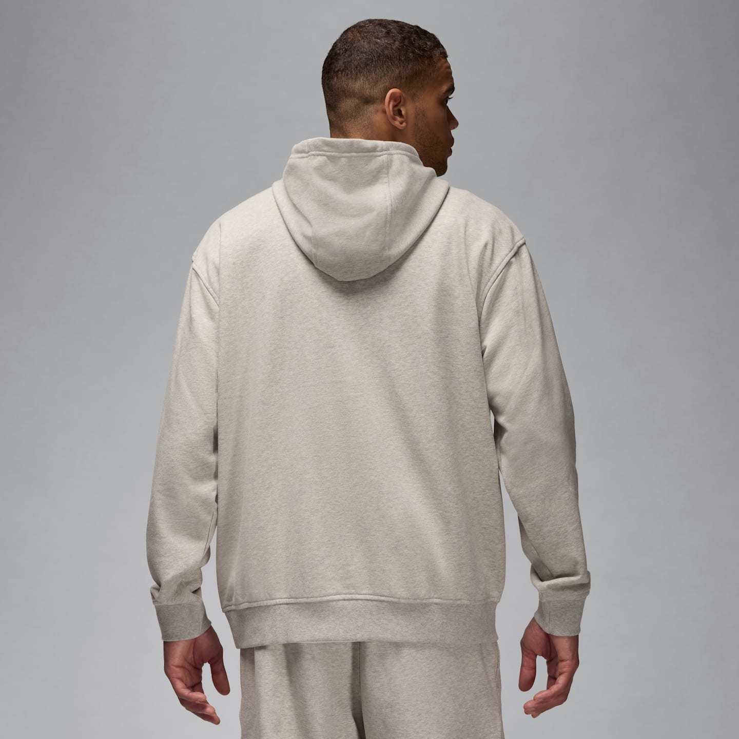 Мужское худи Jordan Sport Crossover Dri-FIT, цвет: Серый меланжевый / Белый — фото 2