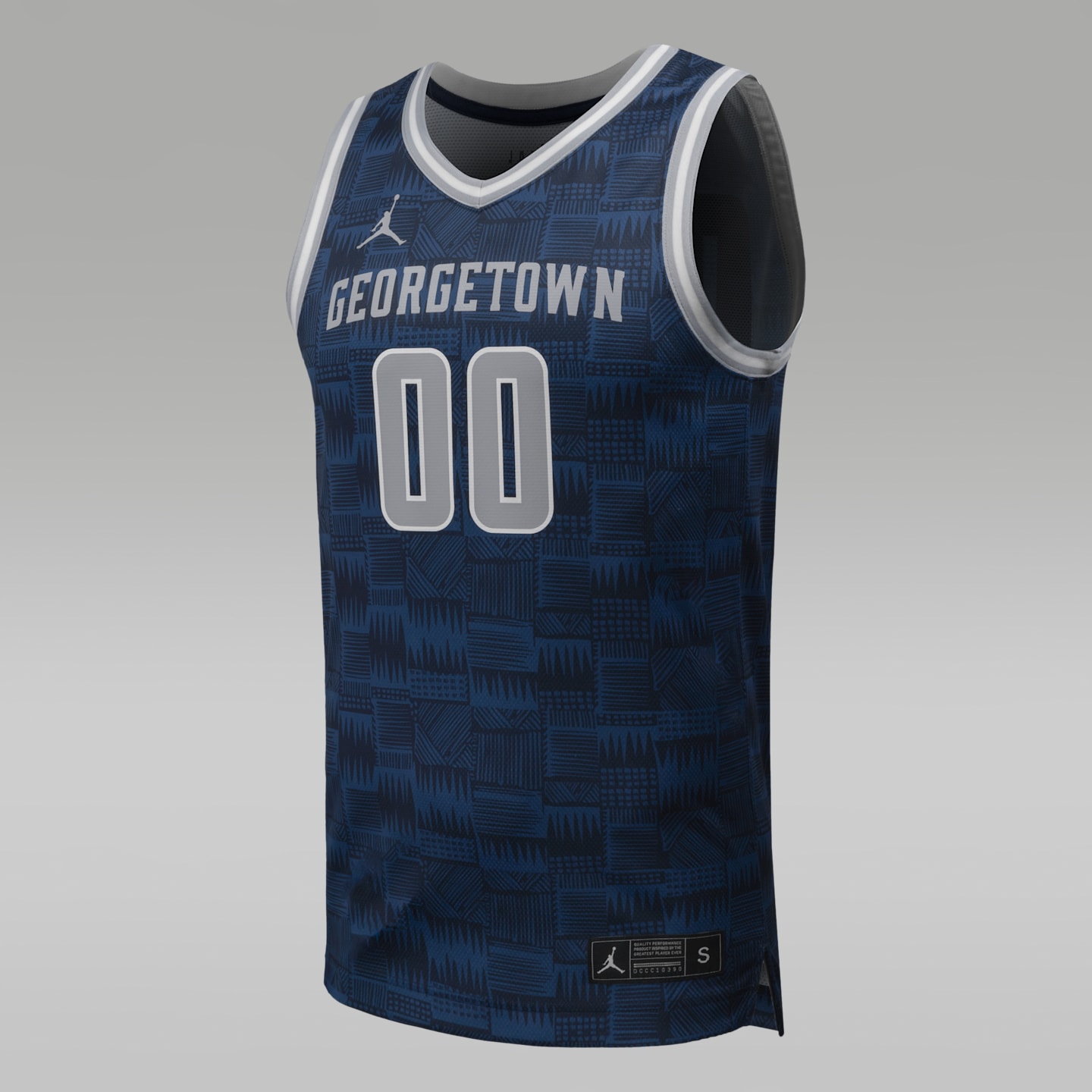 Мужские топы Georgetown Basketball Jordan College Replica Jersey, цвет: Тёмно-синий — фото 1