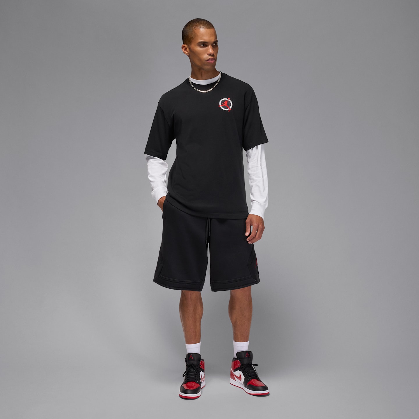 Мужская футболка Jordan Flight Club, цвет: Чёрный — фото 6