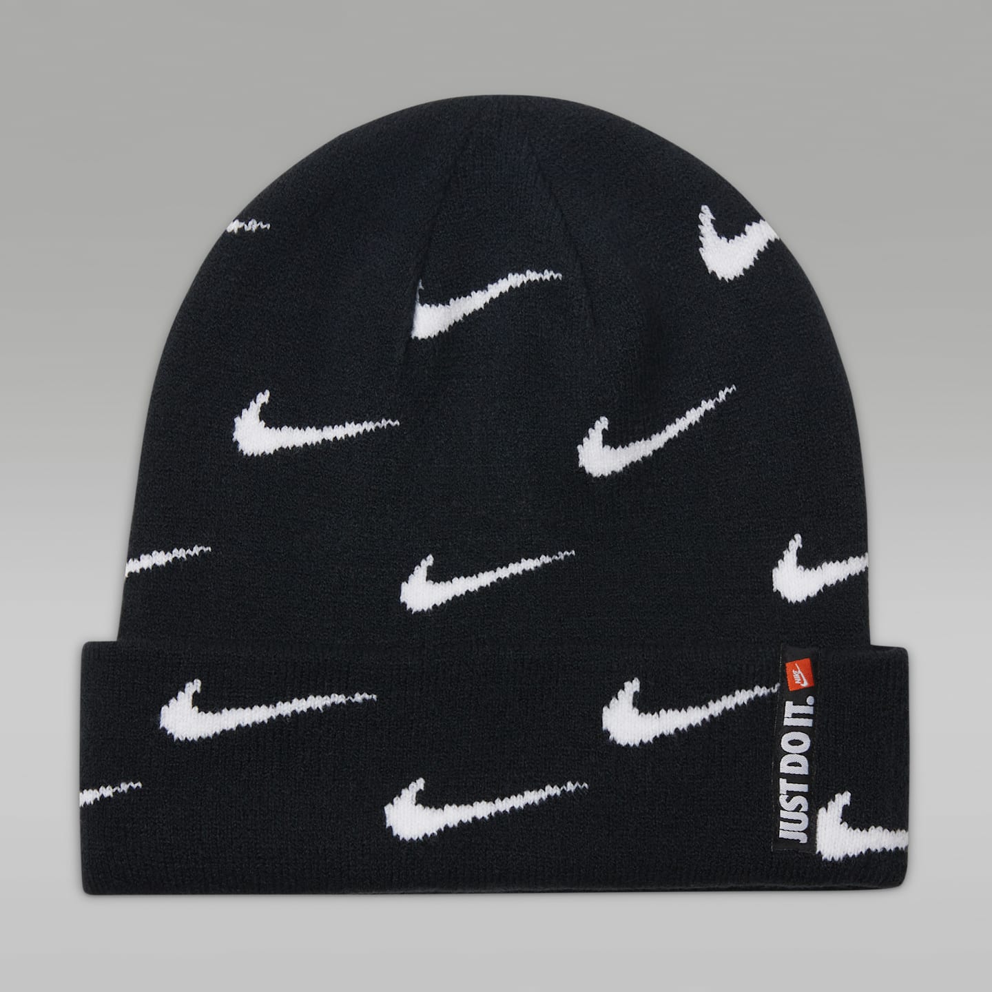 Детский набор Nike Swoosh Repeat из двух шапок, цвет: Чёрный — фото 2