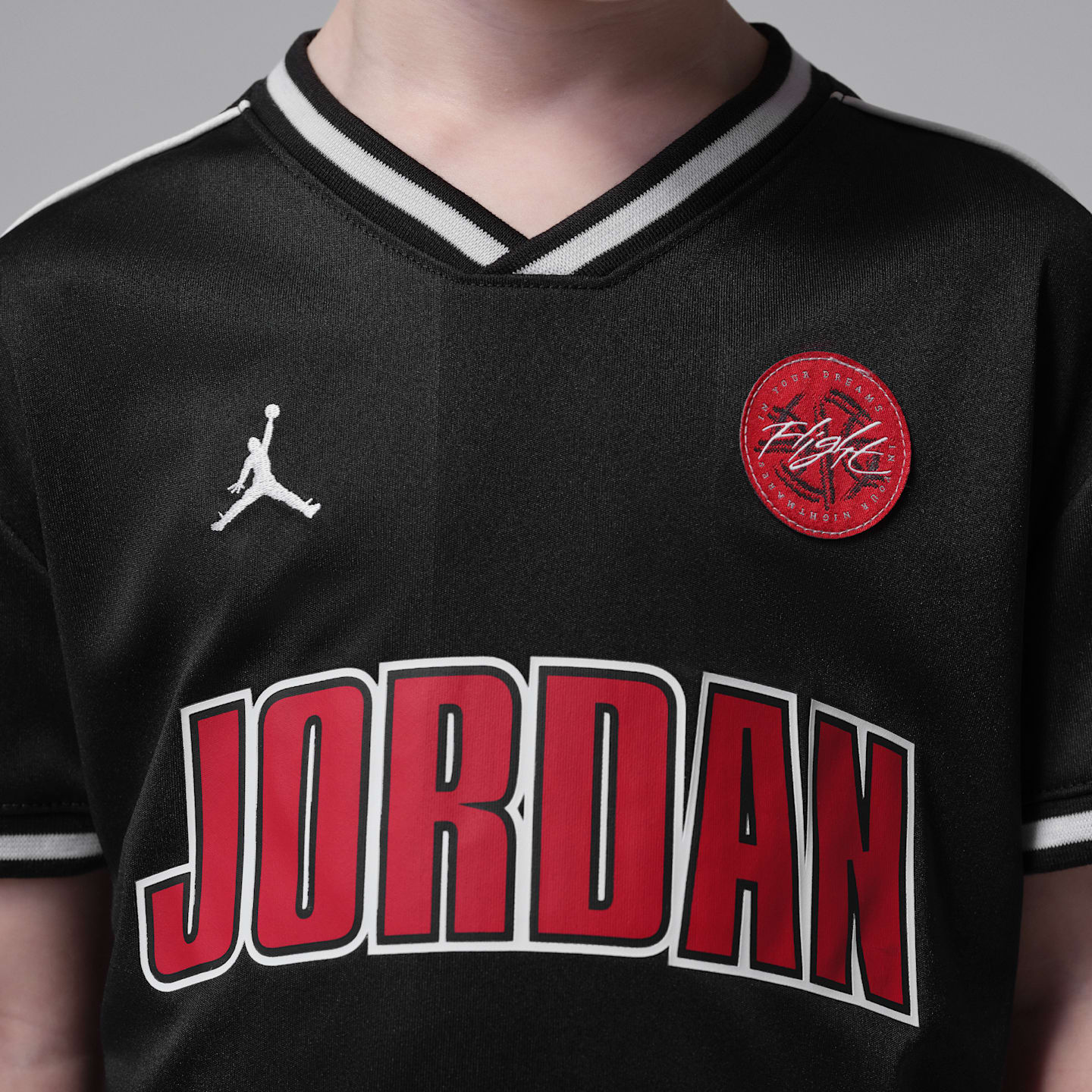 Детский топ Jordan Sport Jersey, цвет: Чёрный — фото 4