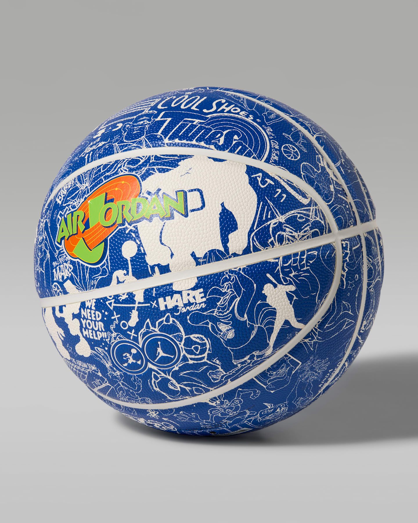 Мяч Jordan x Space Jam All-Court Basketball для детей, цвет: Разноцветный / Королевский синий — фото 3