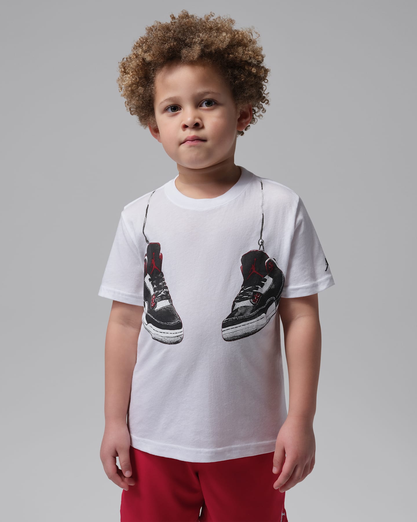 Детская футболка Jordan Hanging AJ3, цвет: Белый — фото 7
