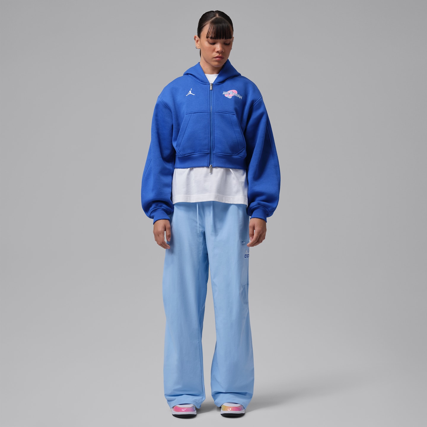 Женские брюки Jordan Sport Dome Jam Dri-FIT Tunnel, цвет: Серебристый — фото 5