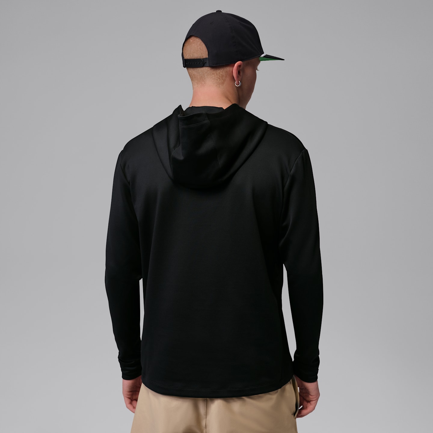 Мужское худи для гольфа Jordan Dri-FIT, цвет: Чёрный / Почти чёрный — фото 2