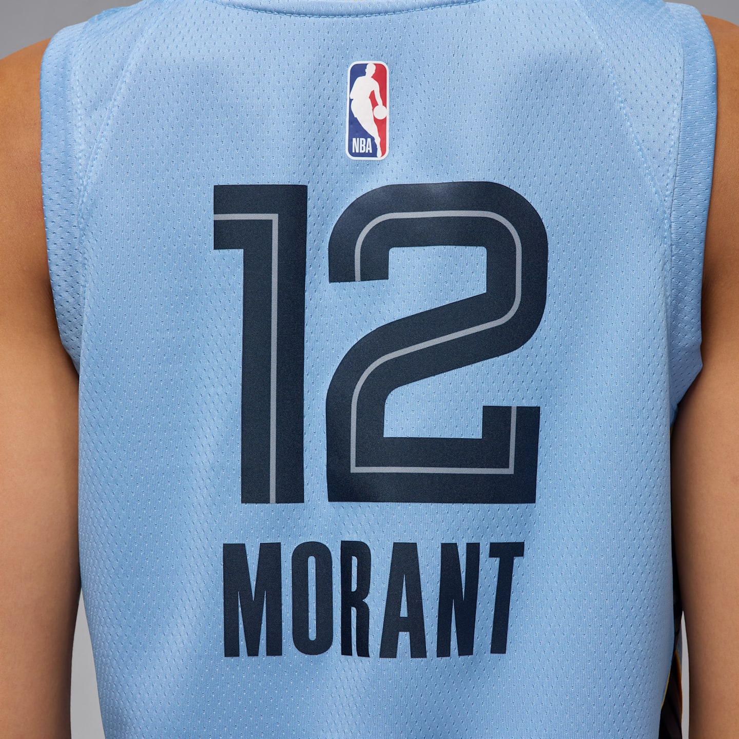 Мужской топ Jordan Memphis Grizzlies Statement Edition Dri-FIT NBA Swingman Jersey, цвет: Светлый синий — фото 5