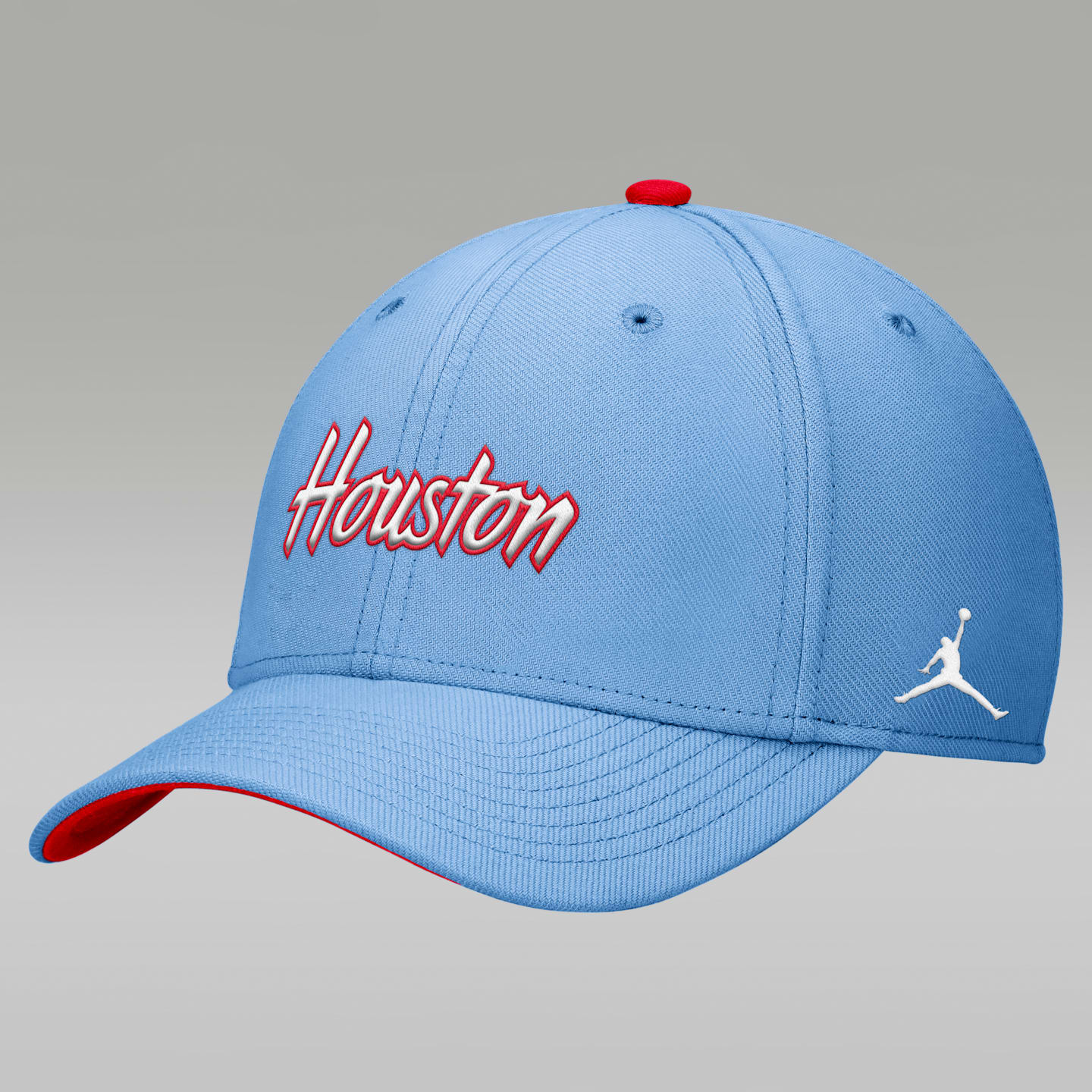 Мужская кепка Jordan Brand Houston Blue Out Rise Swoosh Dri-FIT, цвет: Синий — фото 1