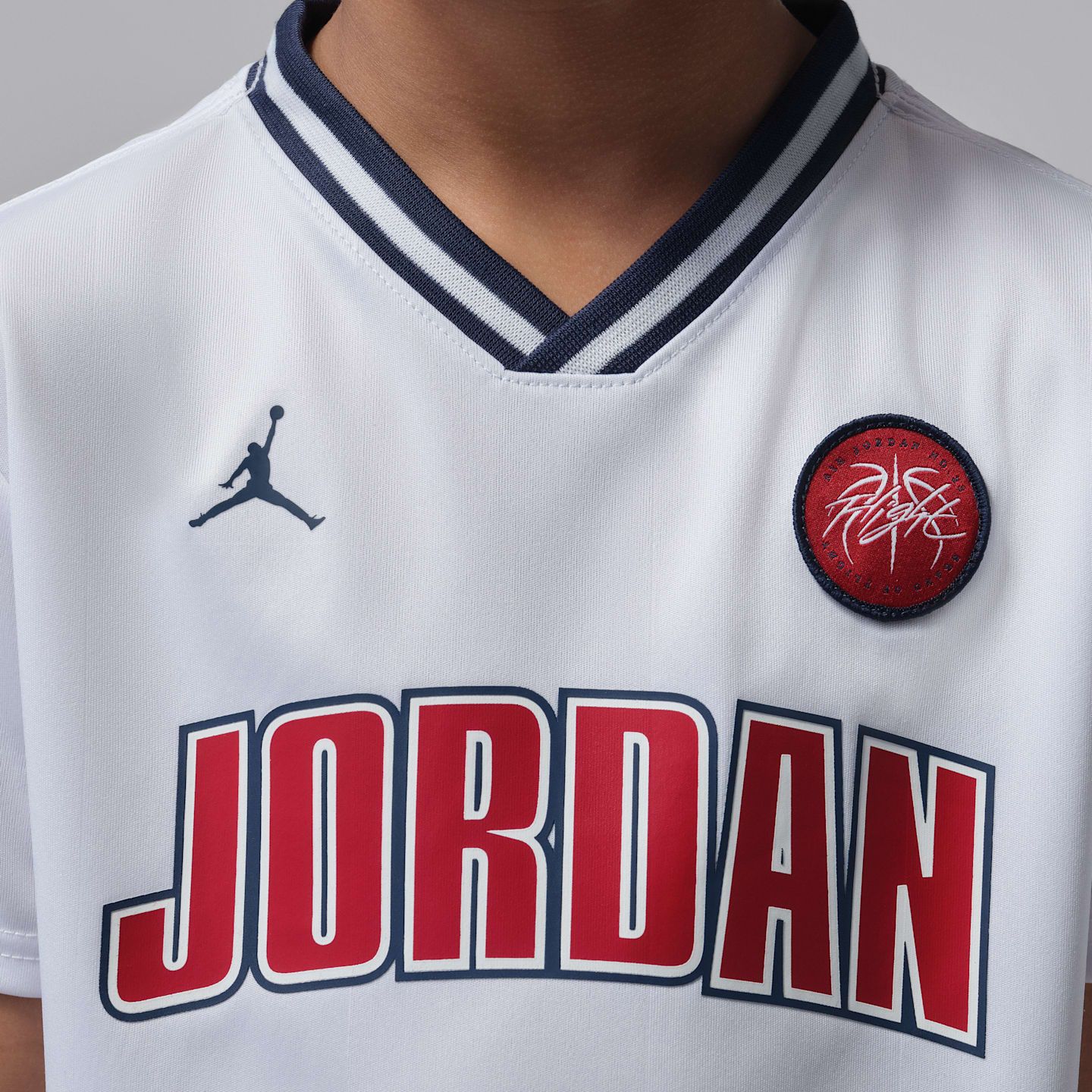 Детский комплект Jordan Sport из джерси и сетчатых шорт, цвет: Полуночный тёмно-синий — фото 5