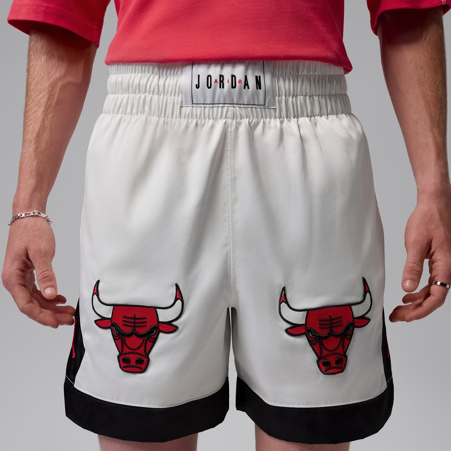 Мужские шорты Jordan Flight Muay Thai, цвет: Молочный / Чёрный — фото 2