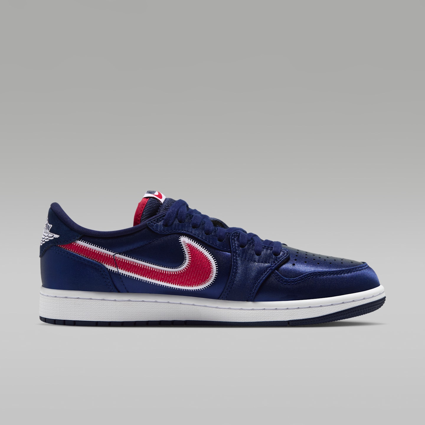 Мужские кроссовки Air Jordan 1 Retro Low OG "Howard" Shoes, цвет: Тёмно-синий / Белый — фото 3