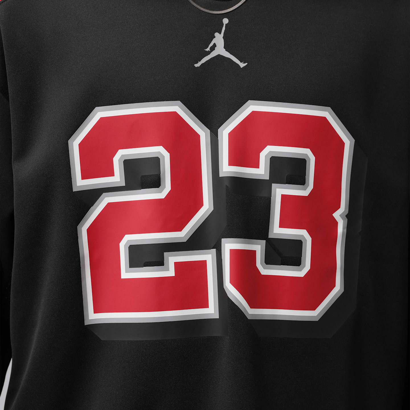 Мужской топ Jordan Brooklyn Hockey Jersey, цвет: Чёрный / Красный — фото 3