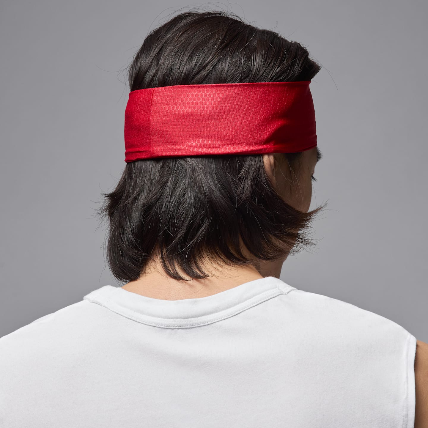Спортивная повязка на голову Jordan Dri-FIT Performance, цвет: Красный / Чёрный — фото 2