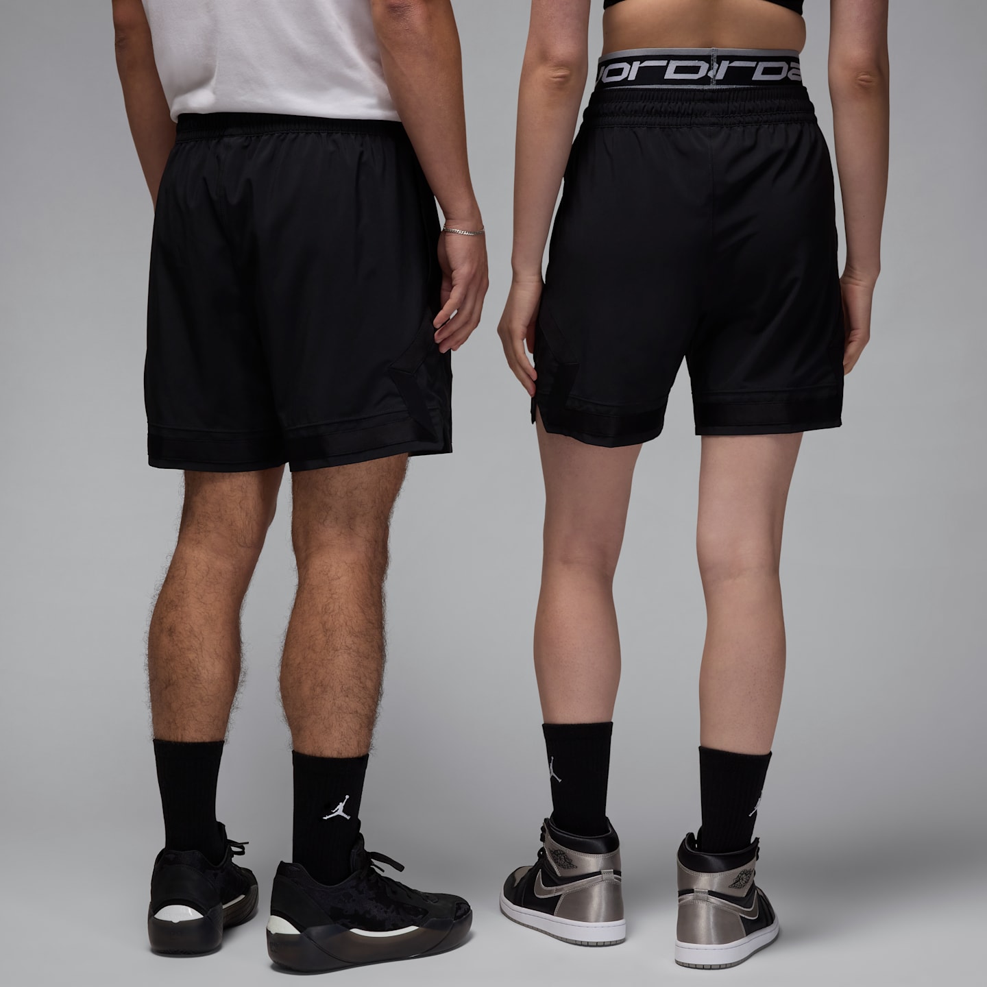 Мужские тканые шорты Jordan Sport Dri-FIT Diamond, цвет: Чёрный — фото 2