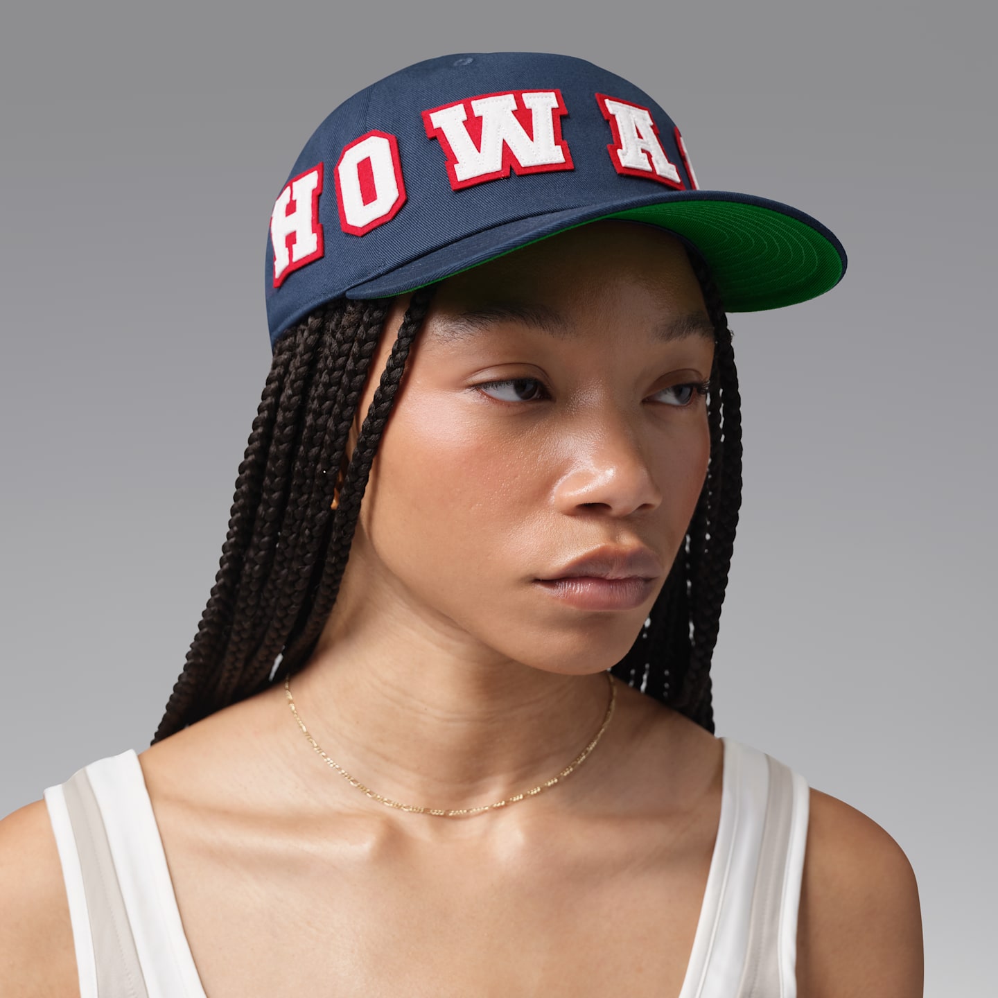 Кепка Jordan Pro x Howard University Unstructured, цвет: Тёмно-синий / Зелёный — фото 7