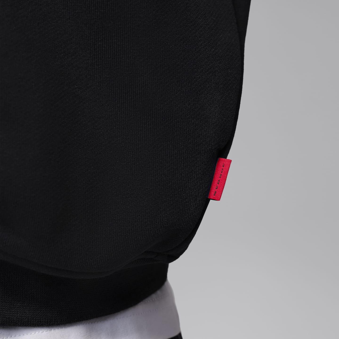 Мужские толстовки Jordan Flight Fleece 1/4-Zip Top, цвет: Чёрный — фото 6