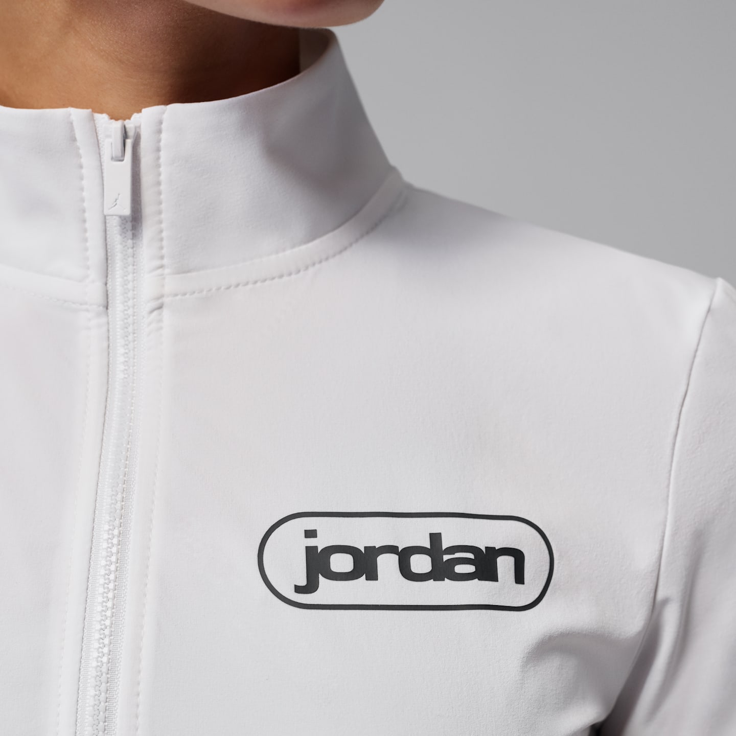 Женский топ Jordan Brooklyn Full-Zip Top, цвет: Белый / Чёрный — фото 4