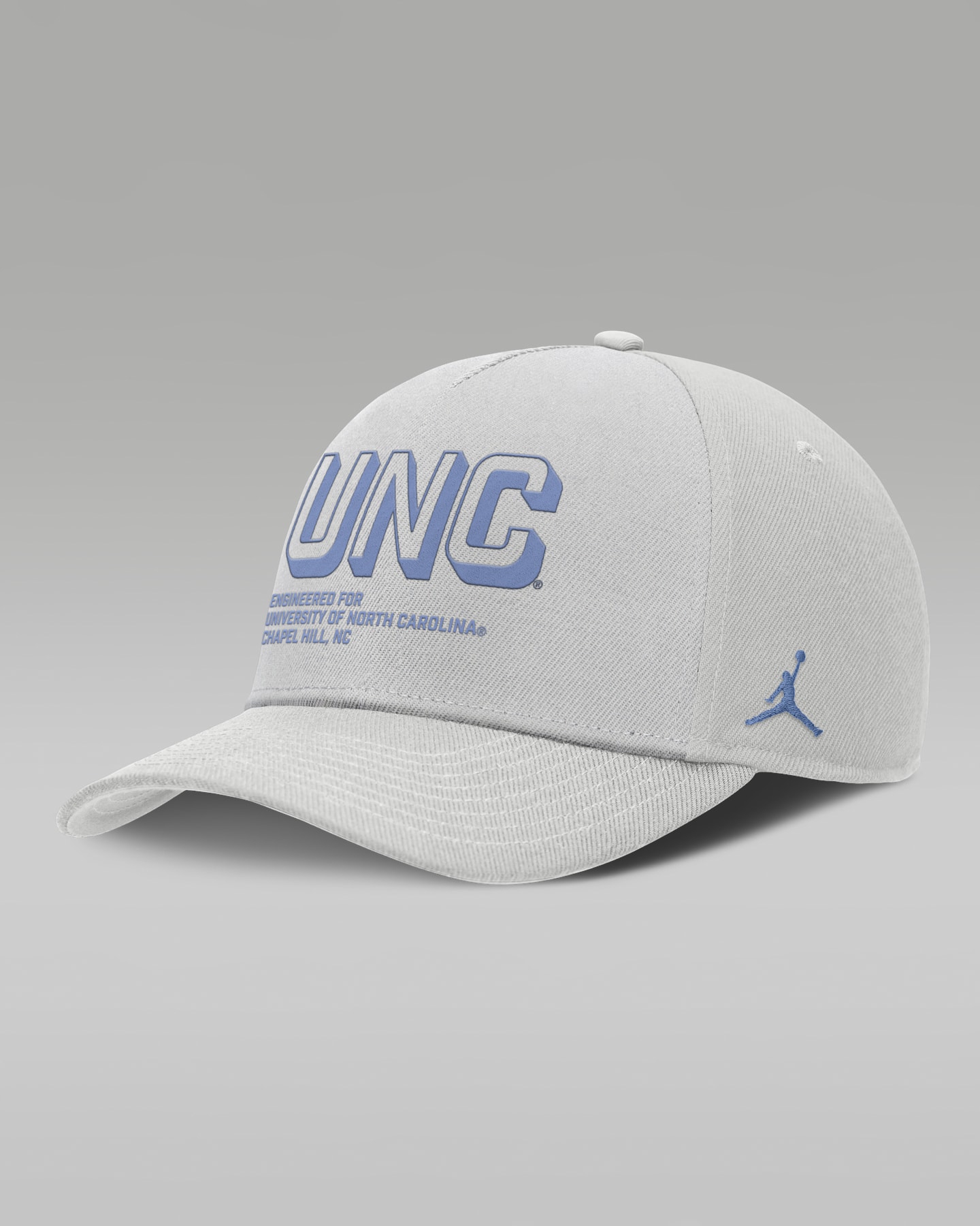Мужская бейсболка Jordan Brand North Carolina On-Field Primetime Rise регулируемая, цвет: Серый — фото 3