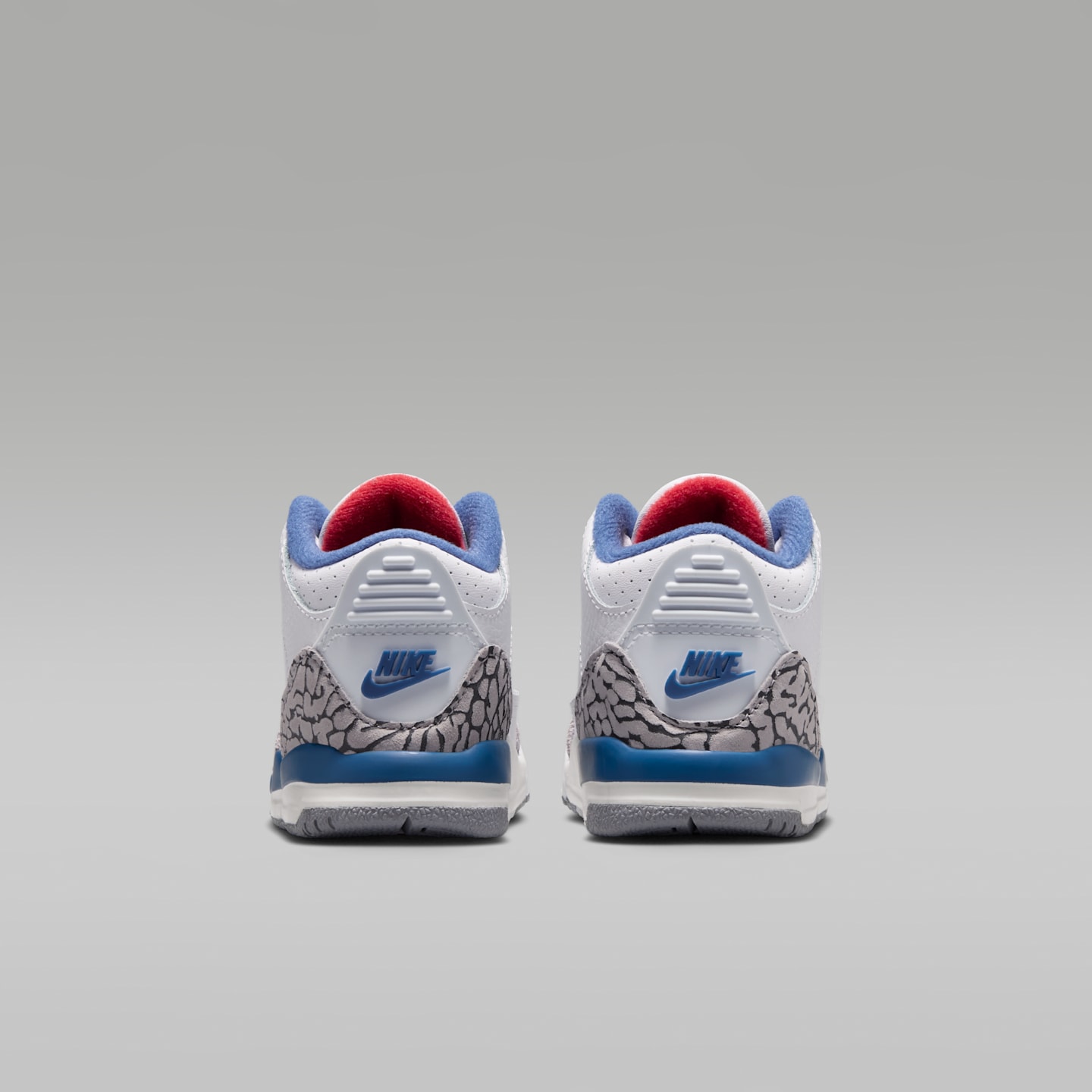 Детские кроссовки Air Jordan 3 Retro "True Blue" Shoes, цвет: Белый / Насыщенный синий, вариант 1 — фото 6
