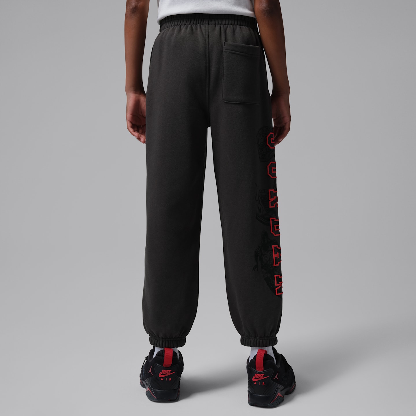 Детские брюки Jordan Brooklyn Fireside Fleece, цвет: Почти чёрный — фото 2