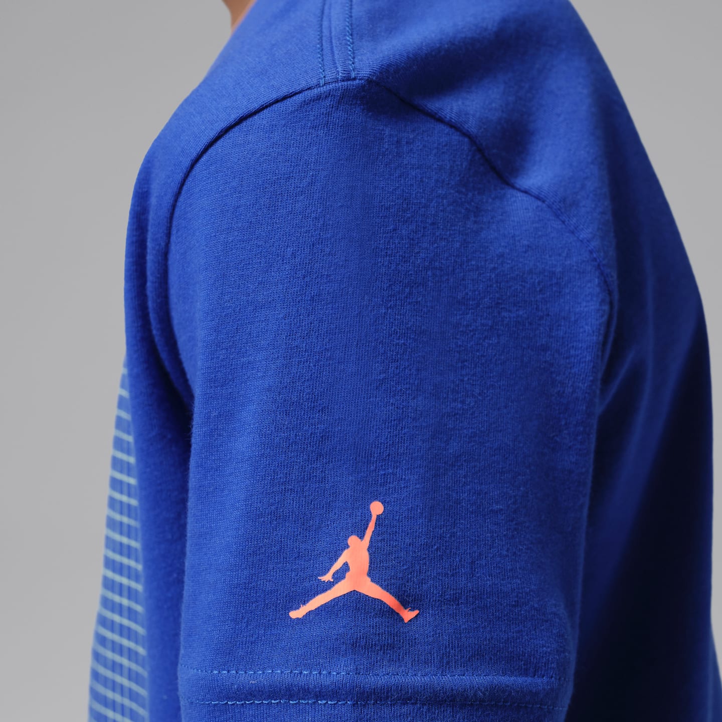 Детская футболка Jordan Jumpman Grid Blur, цвет: Королевский синий — фото 5