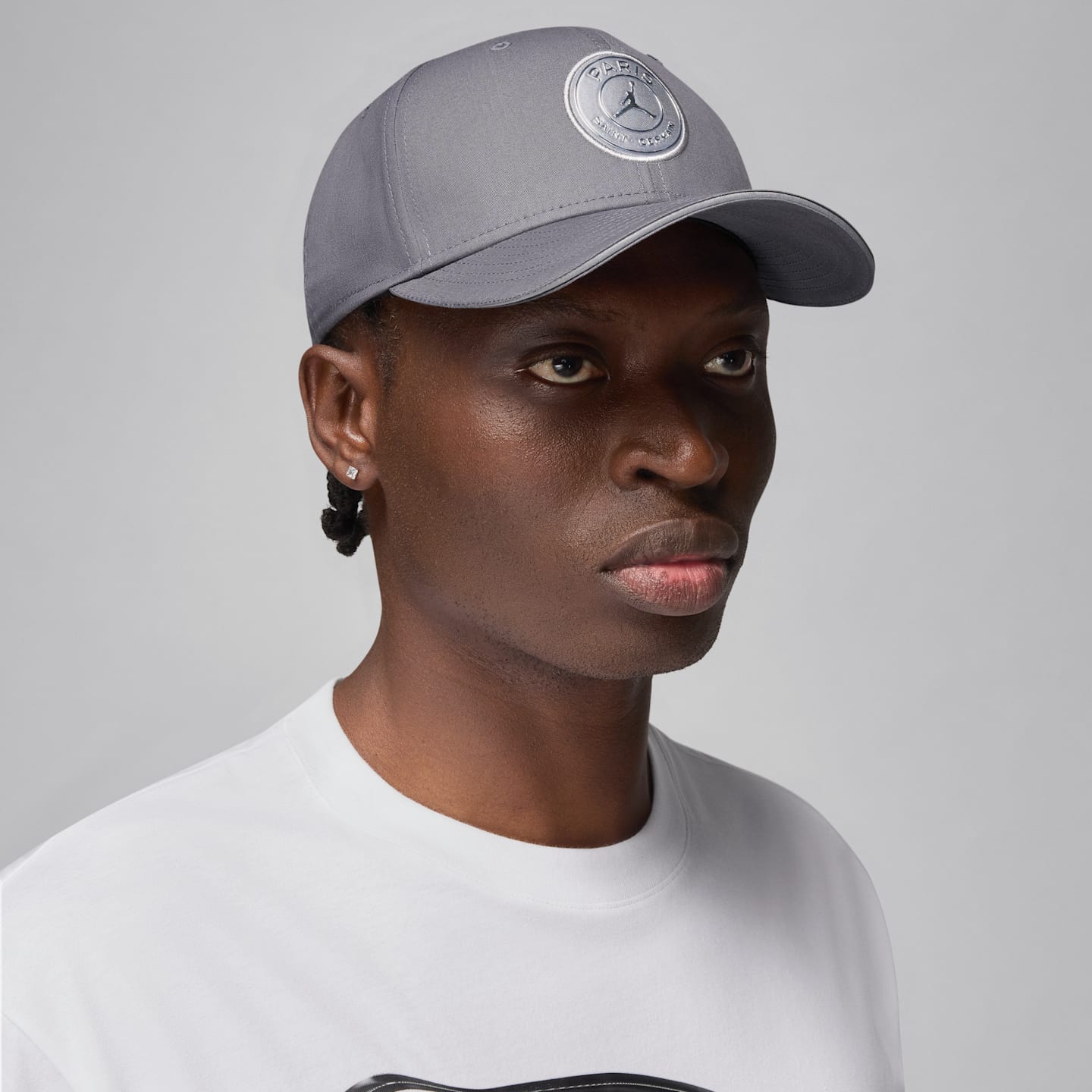 Структурированная кепка Nike Paris Saint-Germain Rise, цвет: Графитовый / Серебристый — фото 3