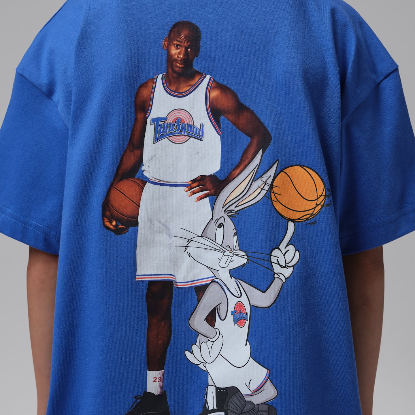 Детская футболка Jordan Space Jam 30 Pic, цвет: Королевский синий — фото 7