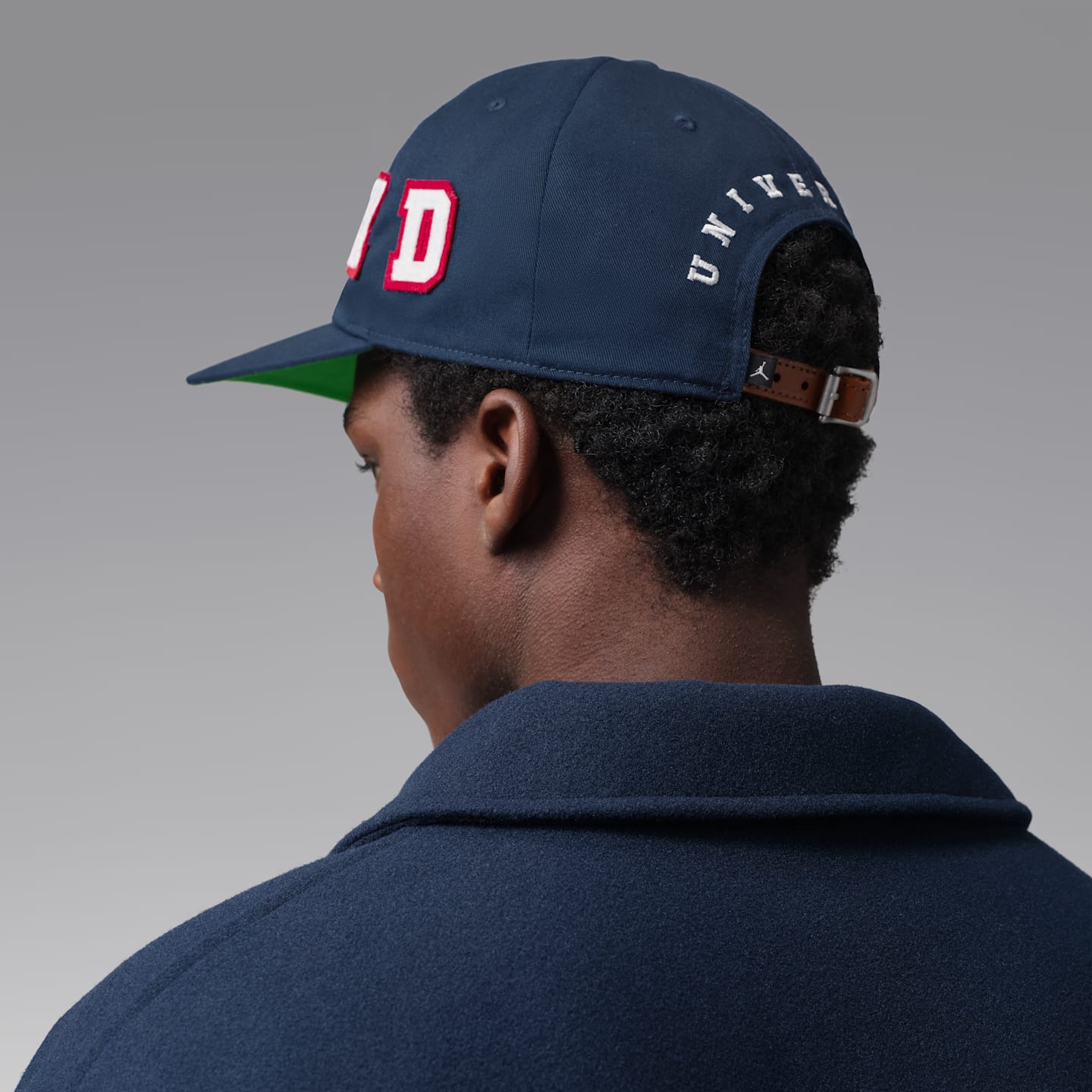 Кепка Jordan Pro x Howard University Unstructured, цвет: Тёмно-синий / Зелёный — фото 2