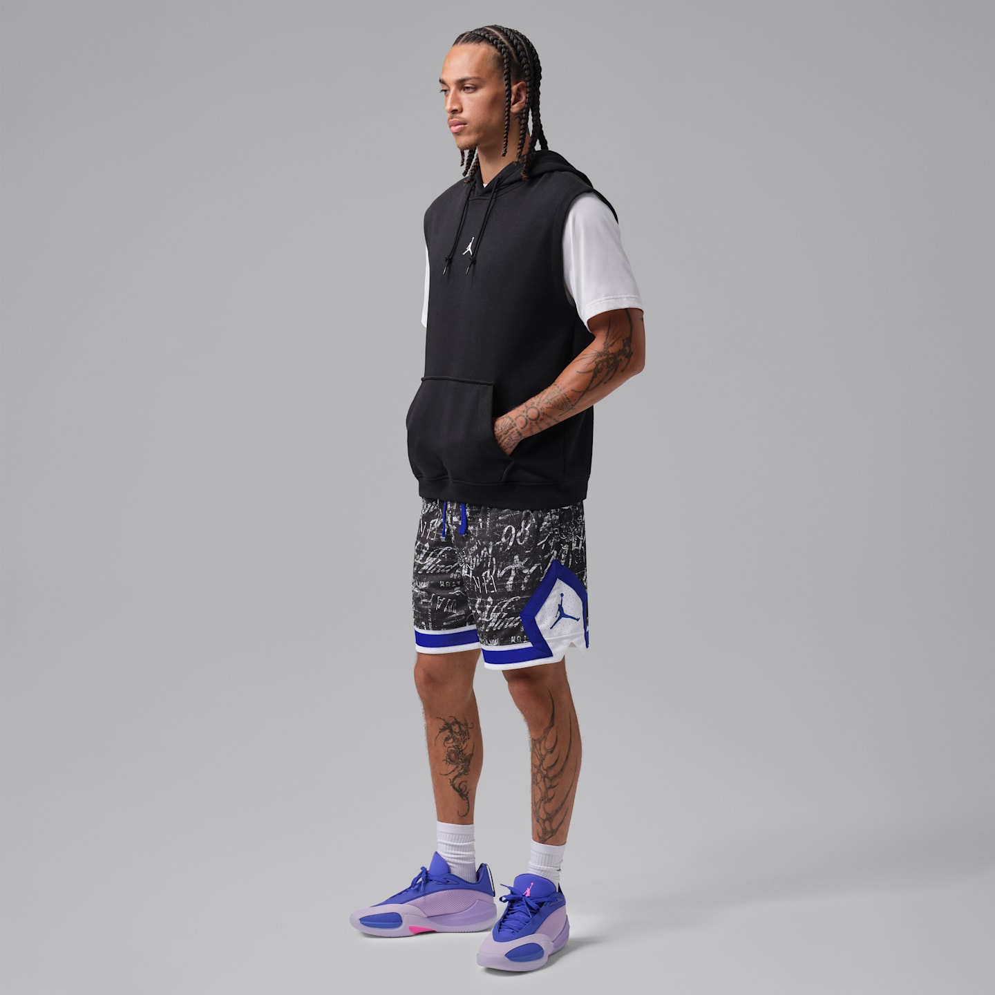 Мужские баскетбольные шорты Nike Tatum Sport Diamond Dri-FIT, цвет: Белый — фото 7