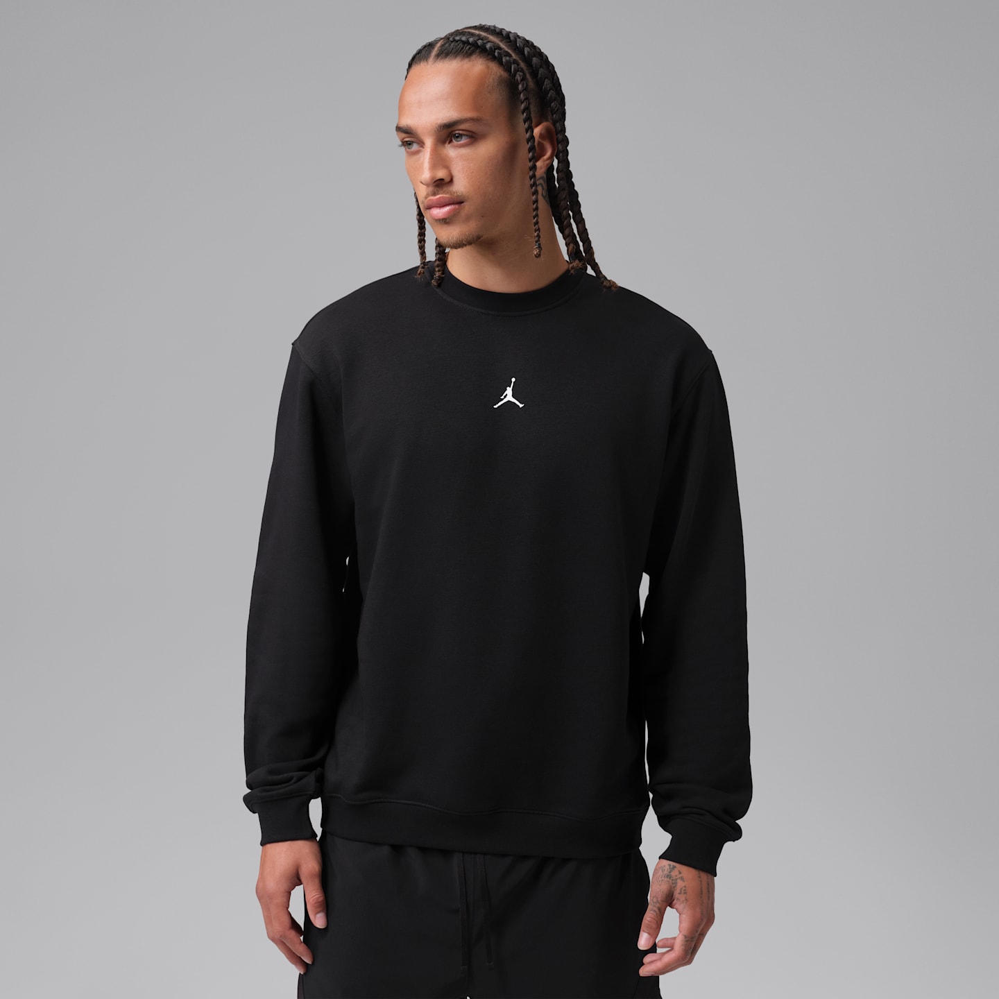 Мужской свитшот Jordan Sport Crossover Dri-FIT, цвет: Чёрный — фото 1