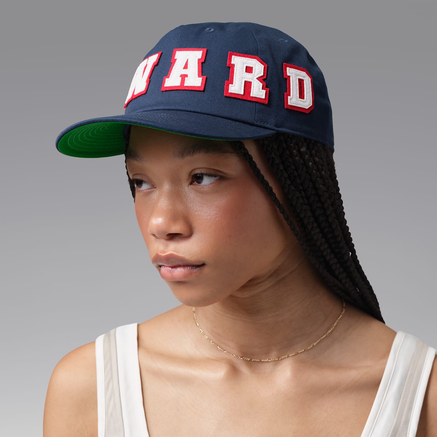 Кепка Jordan Pro x Howard University Unstructured, цвет: Тёмно-синий / Зелёный — фото 5