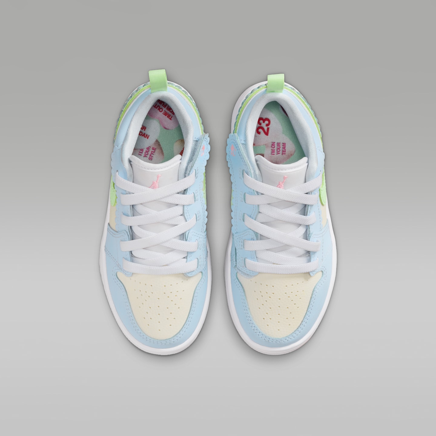 Детские кроссовки Jordan 1 Low Alt SE, цвет: Синий / Молочный — фото 4