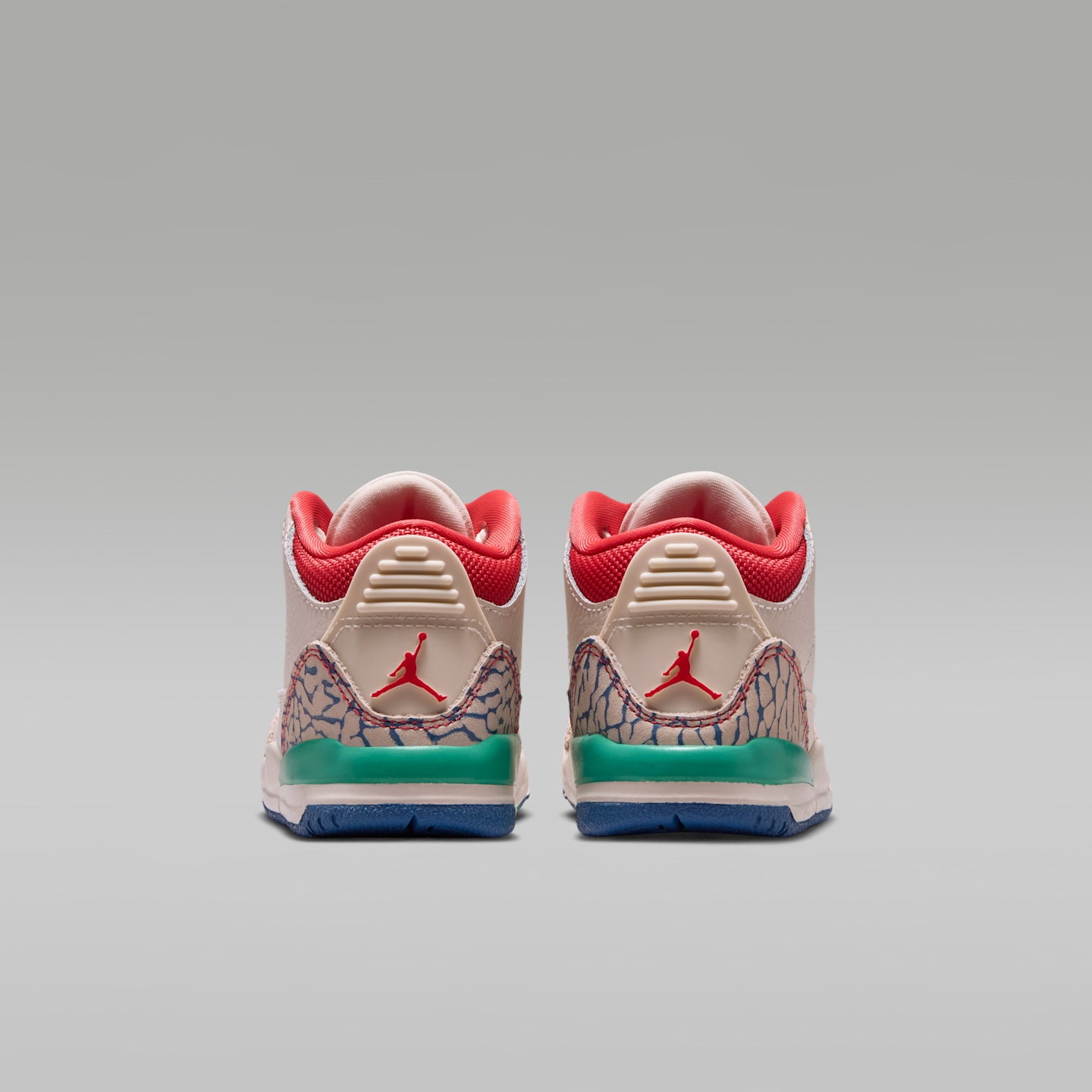 Детские кроссовки Jordan 3 Retro "Play Your Way" Baby/Toddler Shoes, цвет: Меловой / Насыщенный синий — фото 6