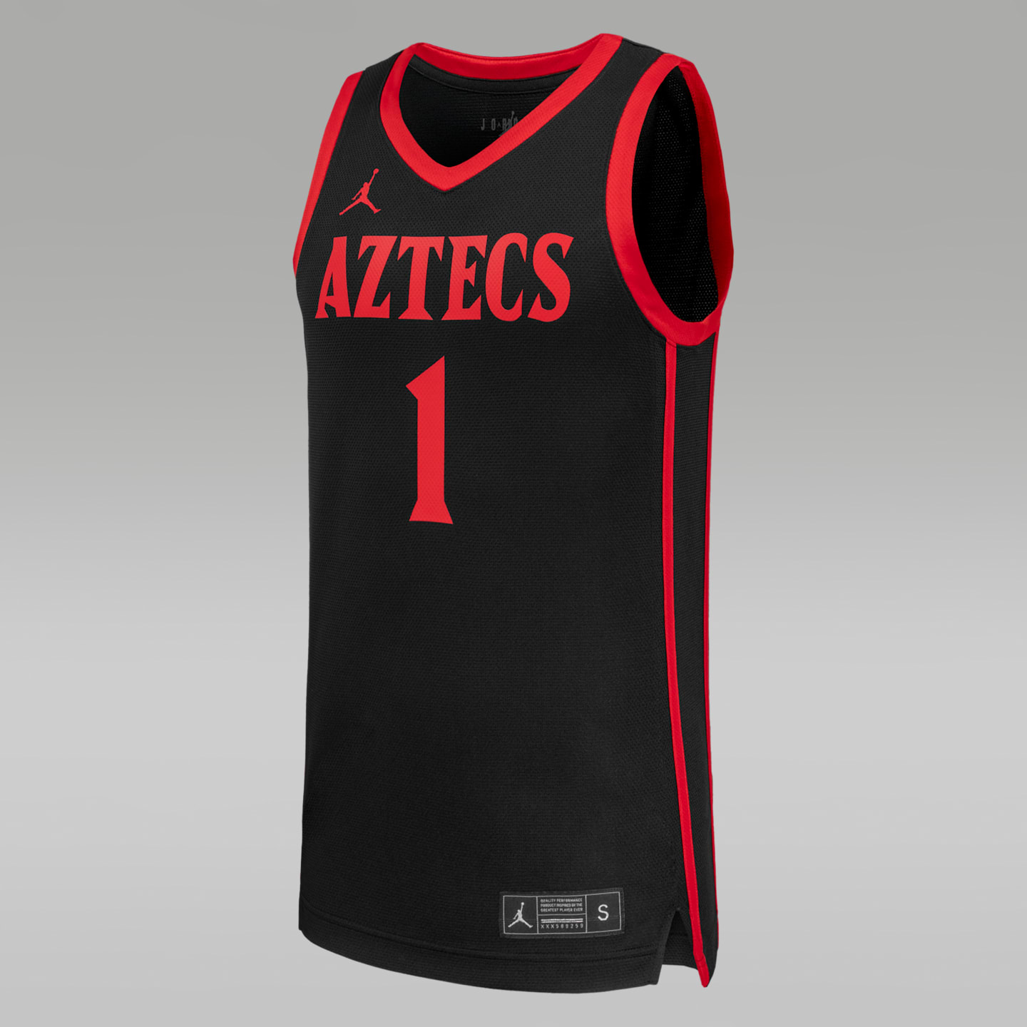 Мужской топ Jordan San Diego State Basketball College Replica Jersey, цвет: Чёрный — фото 1