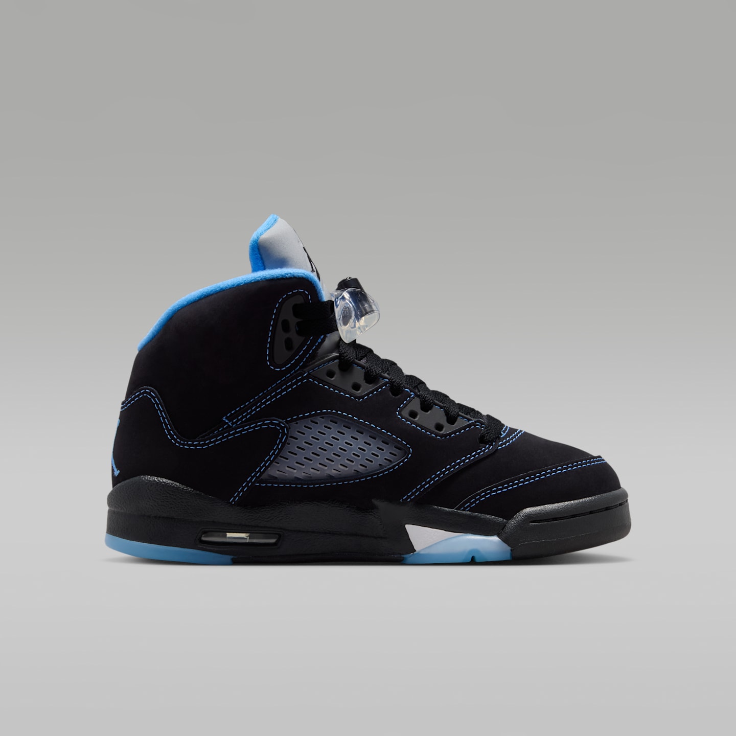 Детские кроссовки Jordan 5 "Black Carolina" Little Kids' Shoes, цвет: Чёрный / Белый — фото 3
