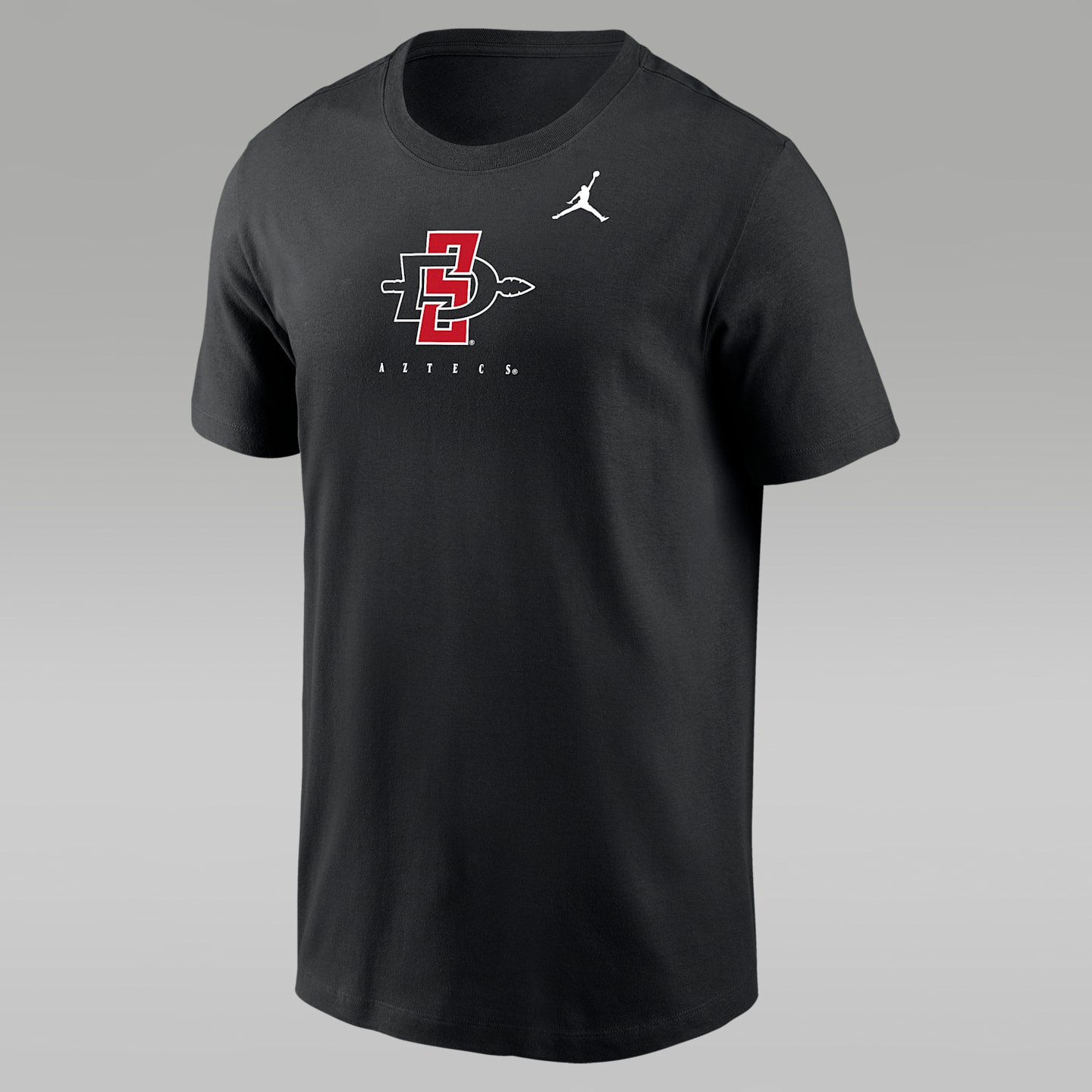 Мужская футболка Jordan San Diego State Half Court Basketball Dri-FIT College, цвет: Серый — фото 1