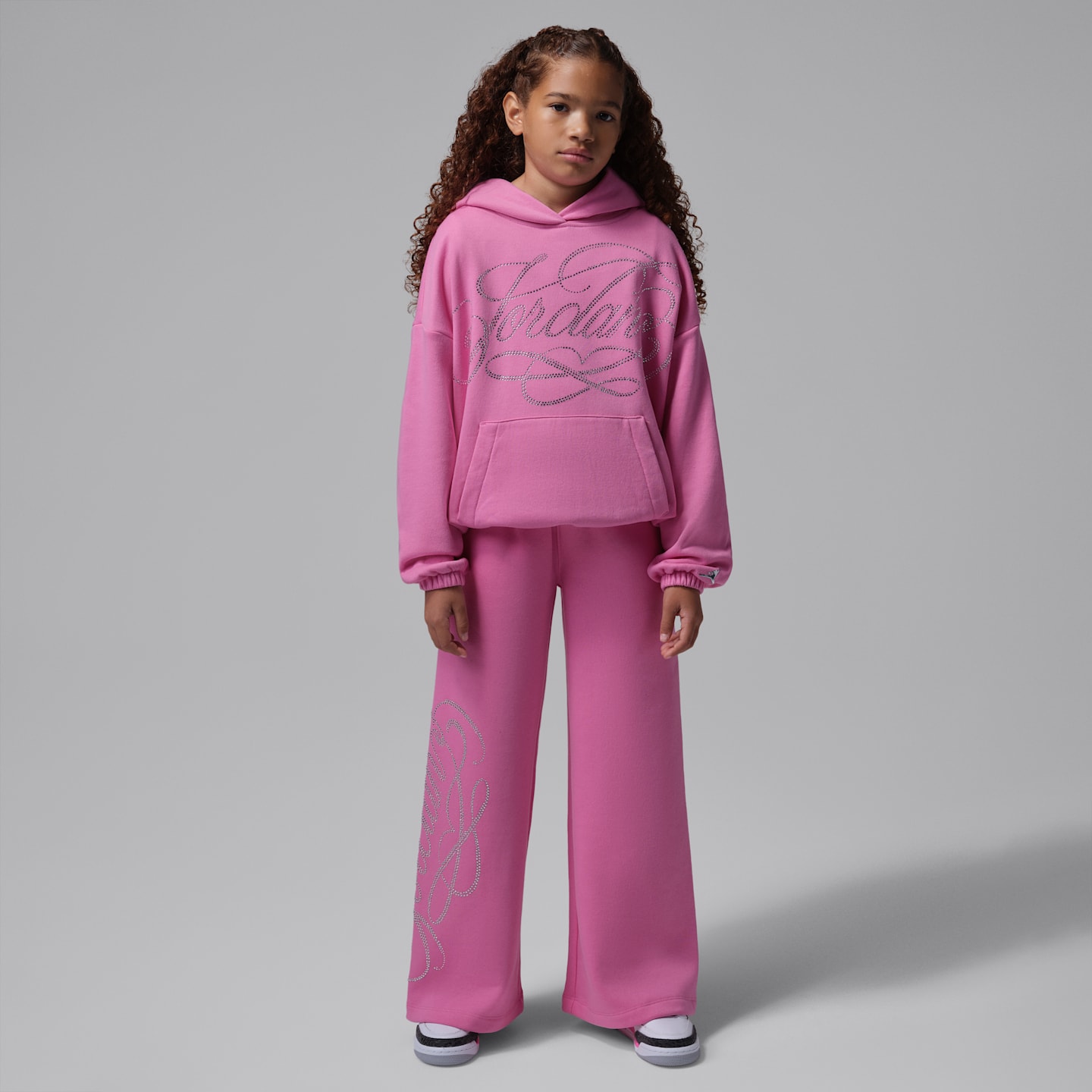Детские брюки Jordan Fierce and Fearless Fleece, цвет: Розовый — фото 5