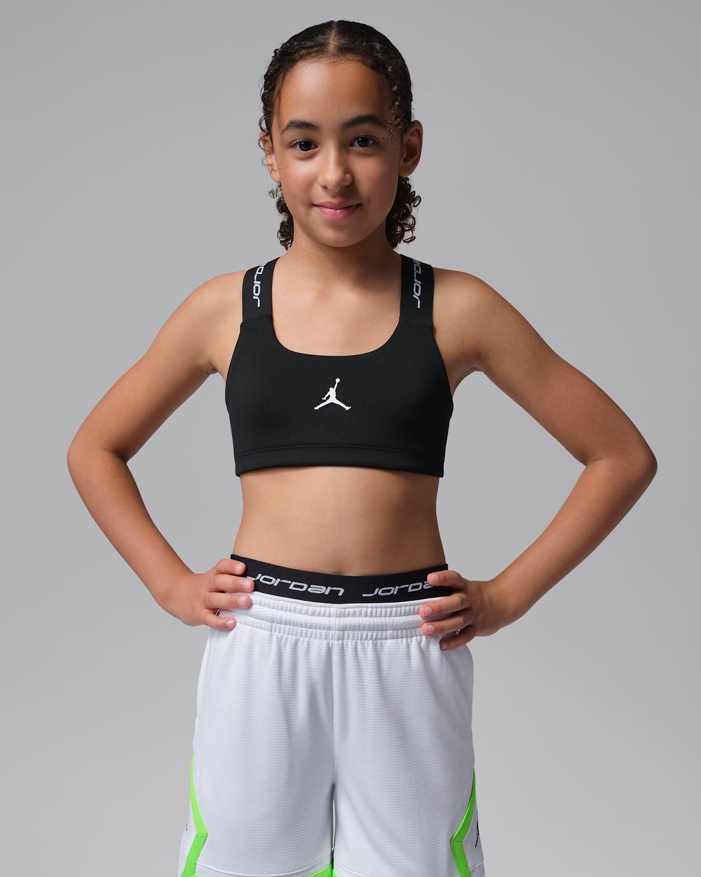 Спортивное бра Dri-FIT для детей — Jordan, цвет: Чёрный — фото 7